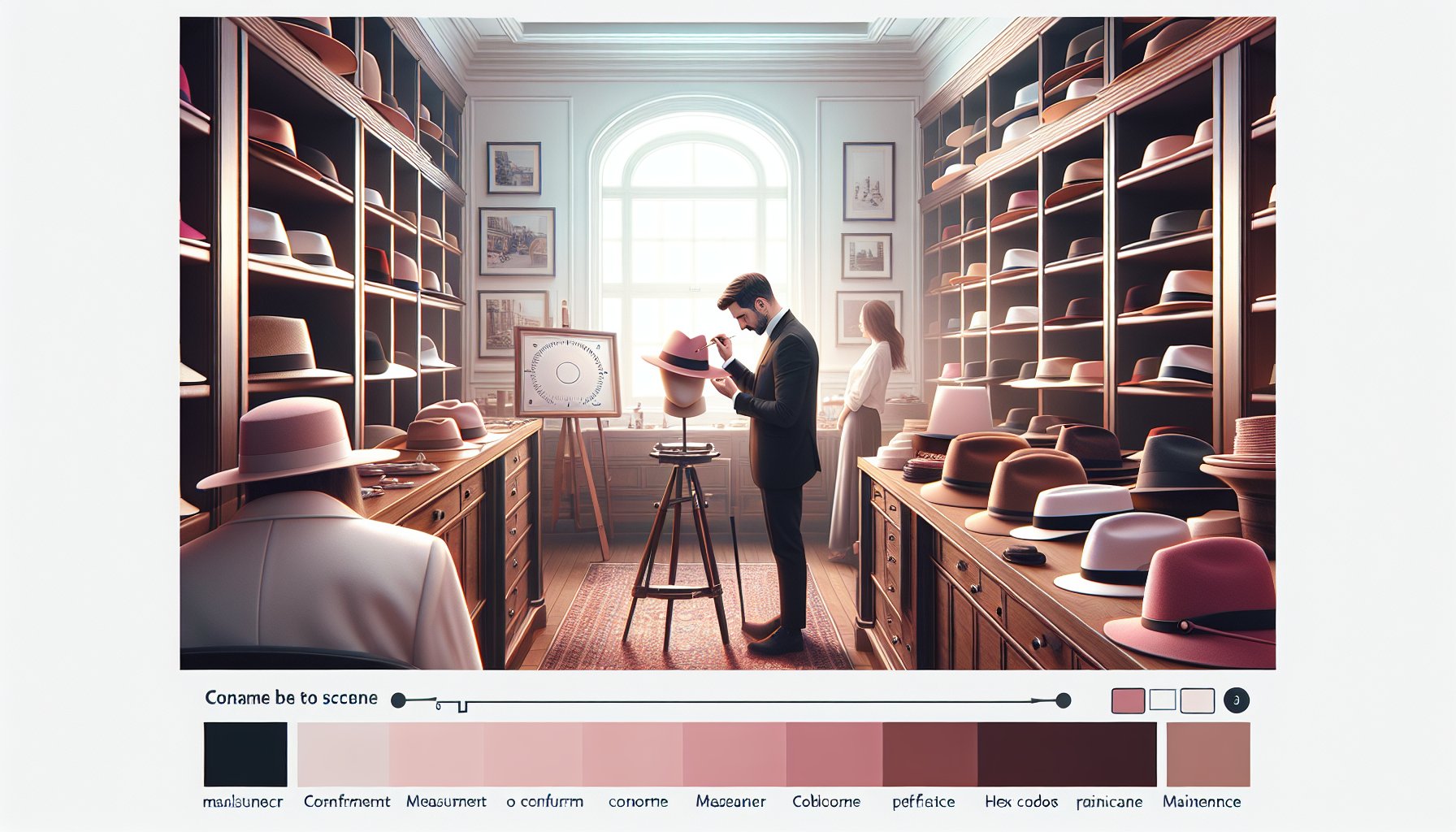 Guide on measuring head for perfect hat fit at Espace Cannelle, ensuring optimal hat size and maintenance.