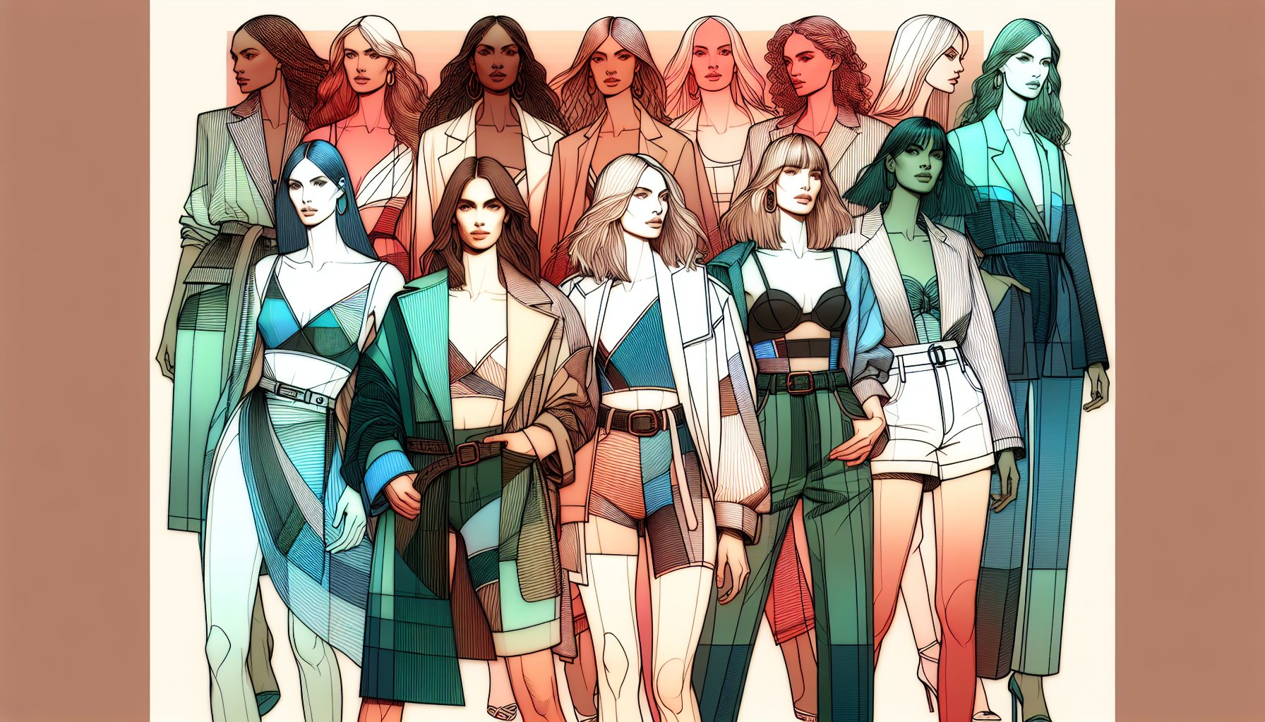 2025 women's fashion trends showcase sustainable chic, tech couture, and inclusivity, celebrating diverse personal styles.