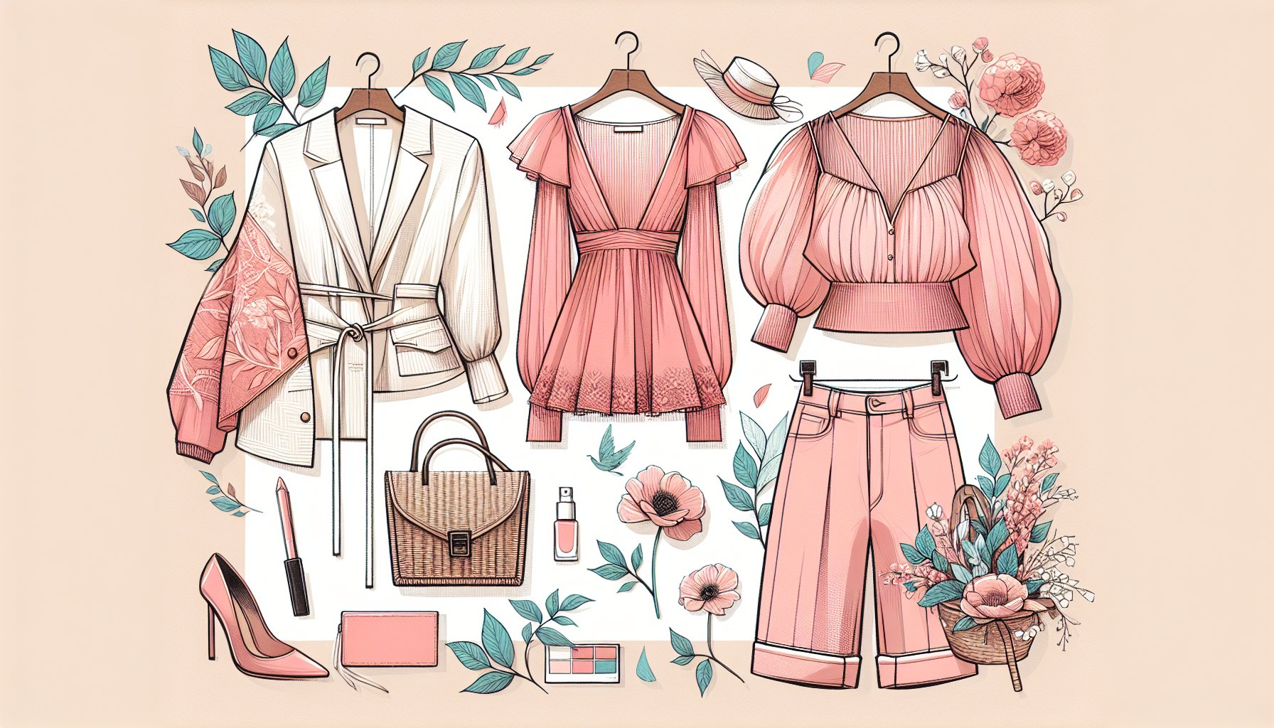 10 must-have tops for a vibrant spring wardrobe featuring sustainable fashion and statement sleeves.