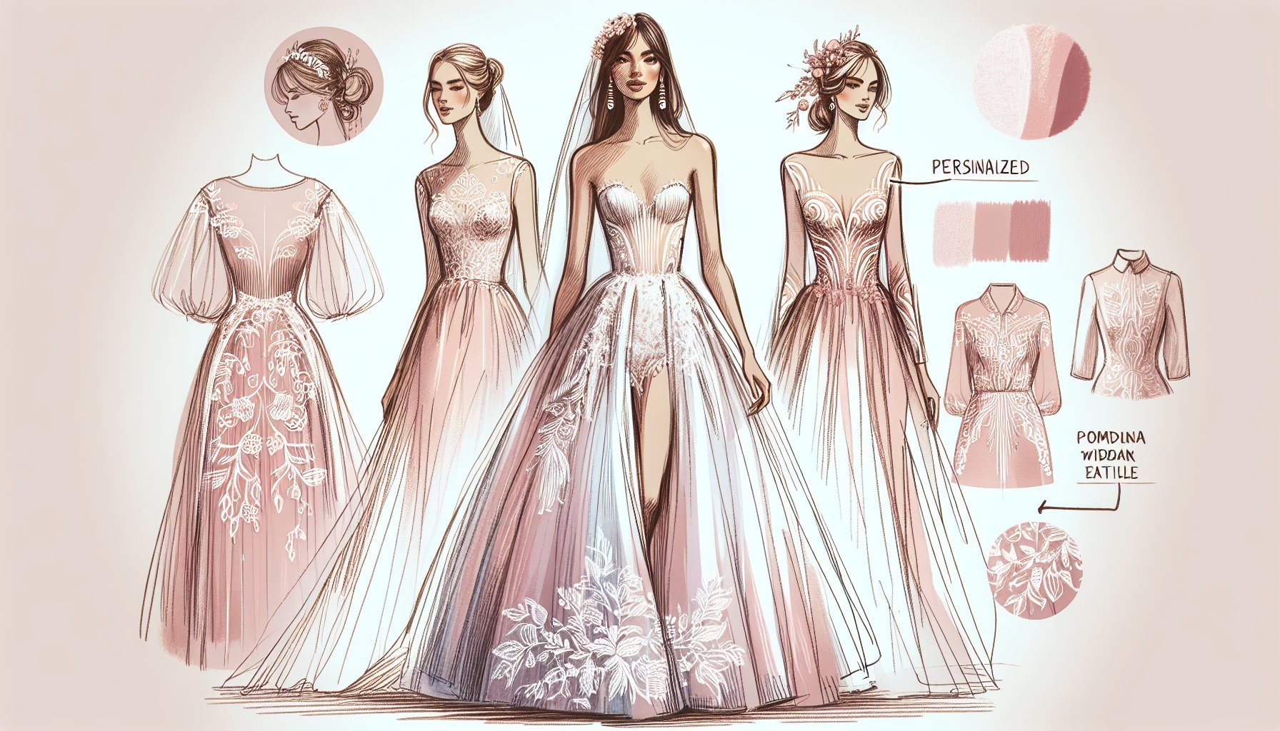 2025 bridal fashion trends showcase modern wedding gowns with romantic silhouettes and personalized cultural influences.