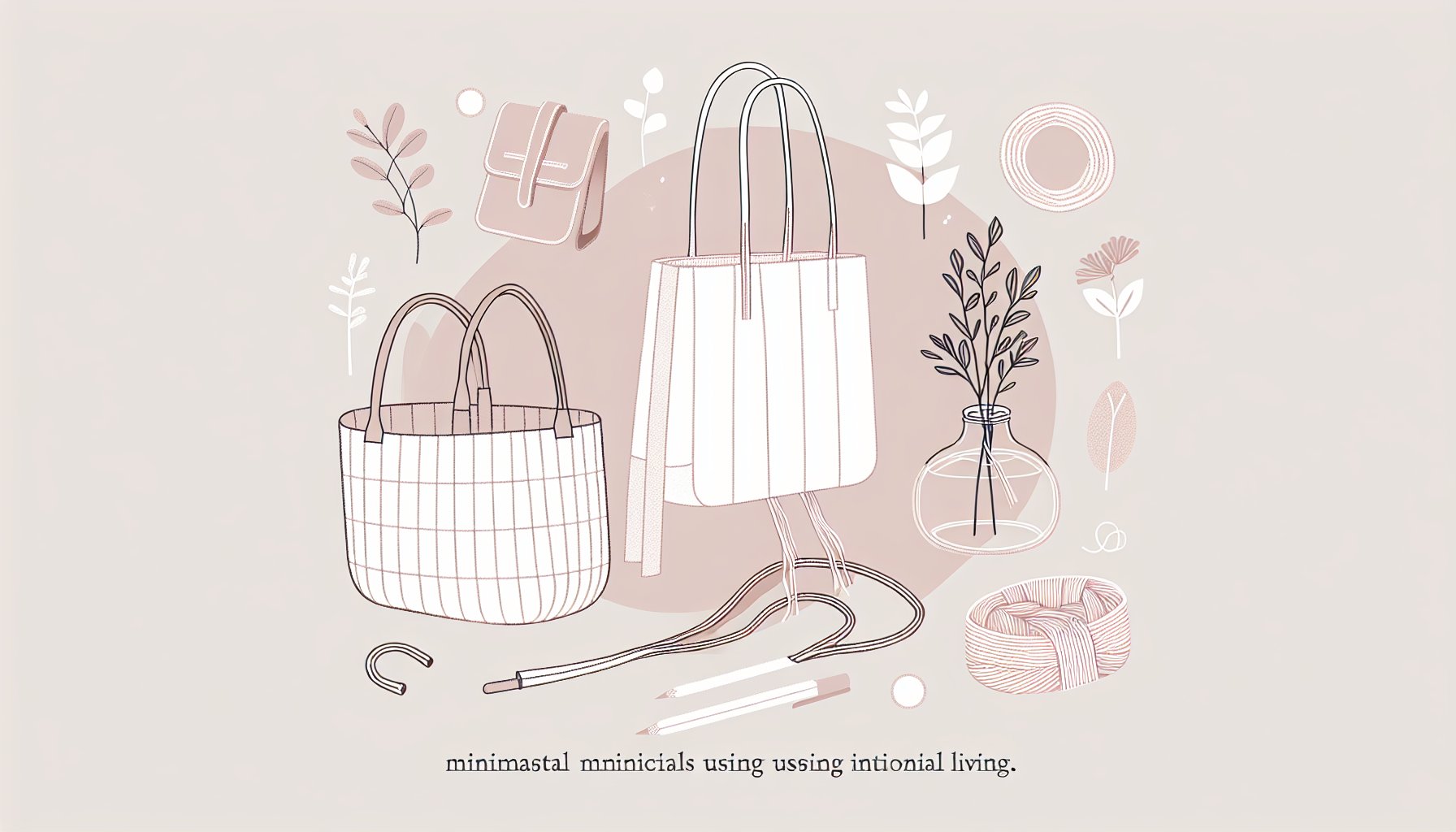Minimalist bags at Espace Cannelle showcase sustainable fashion with eco-friendly materials for intentional living in 2025.