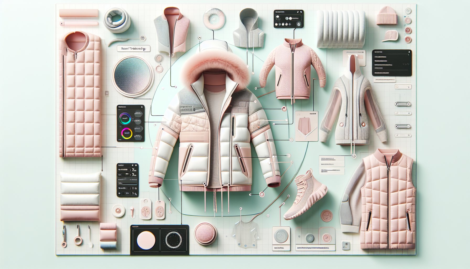 Seven innovative outerwear designs featuring smart technology, sustainable fashion, and advanced insulation for stylish warmth.