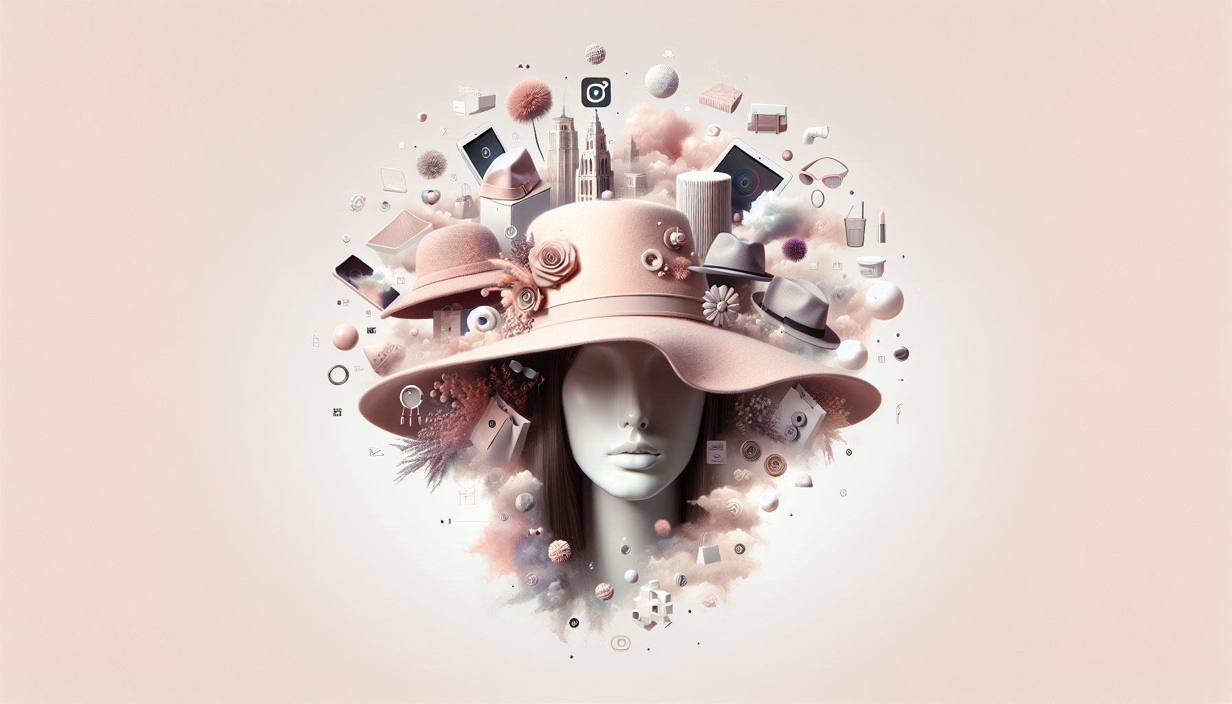 Customizable hats showcasing sustainability, tech-enhanced shopping, and personal expression trends for 2025 at Espace Cannelle.