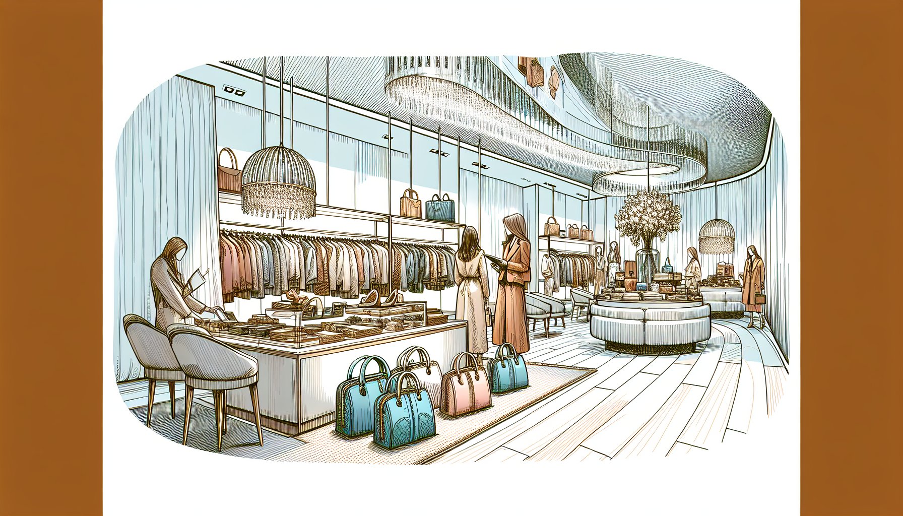 Tips for luxury fashion shopping at Espace Cannelle, focusing on sustainable and ethical statement pieces.