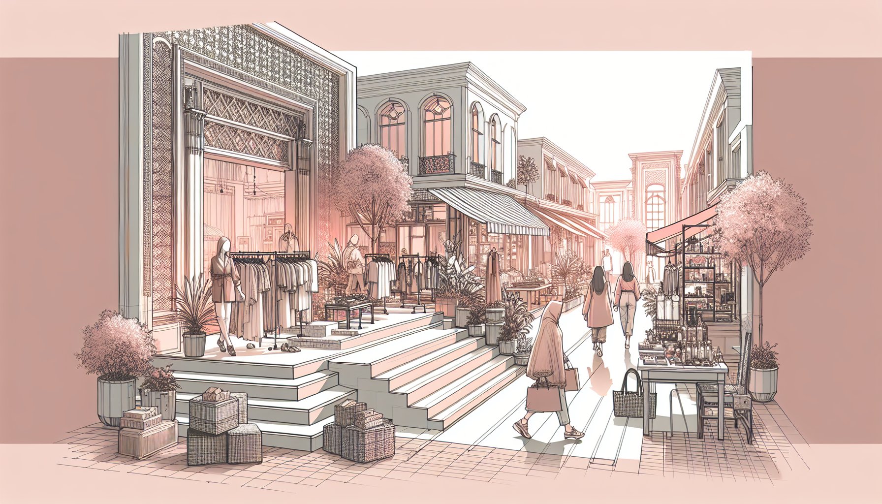 Luxury fashion concept store showcasing immersive retail, emotional storytelling, and community engagement for sustainable luxury.