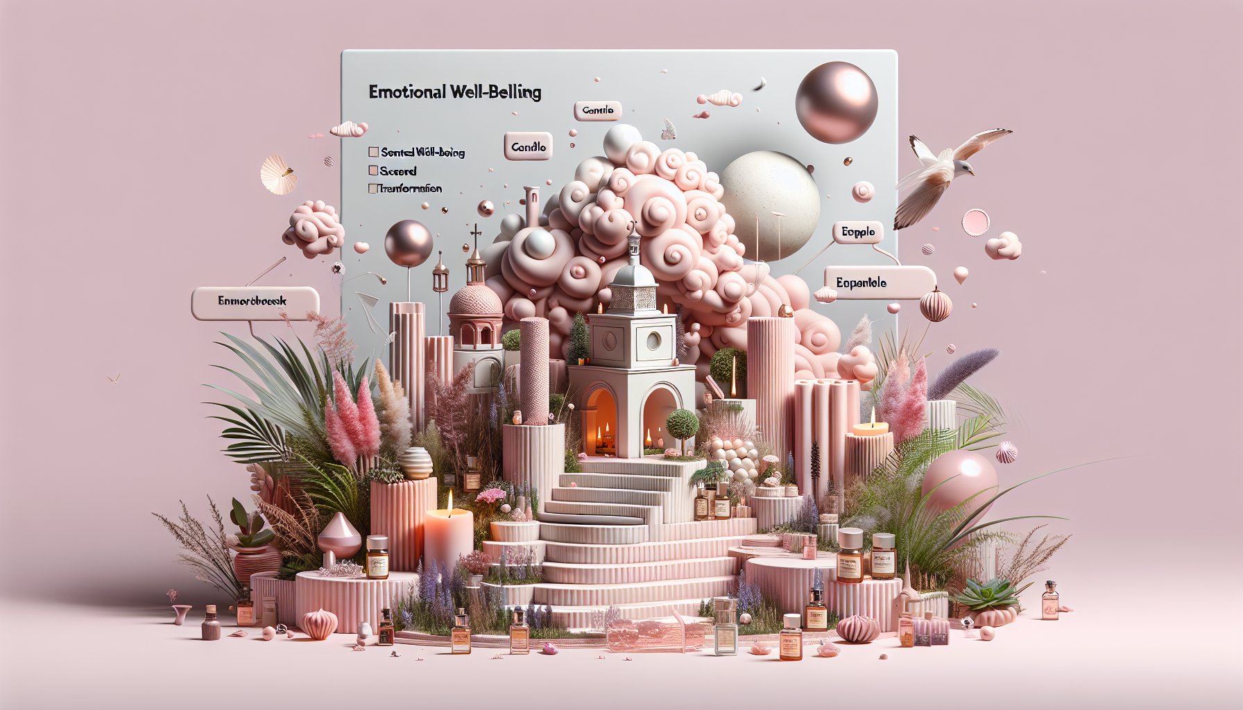 9 scented candles from Espace Cannelle for mood transformation and enhanced emotional well-being through aromatherapy benefits.