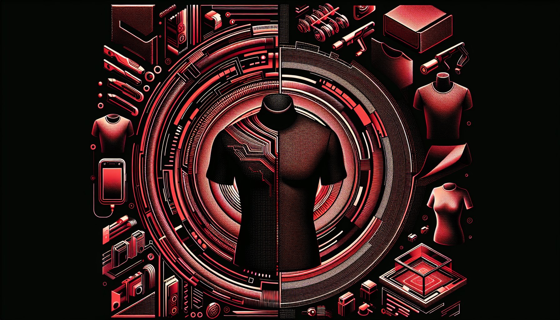 Custom t-shirts featuring smart fabrics, 3D printing, and sustainable practices for personalized fashion innovations.