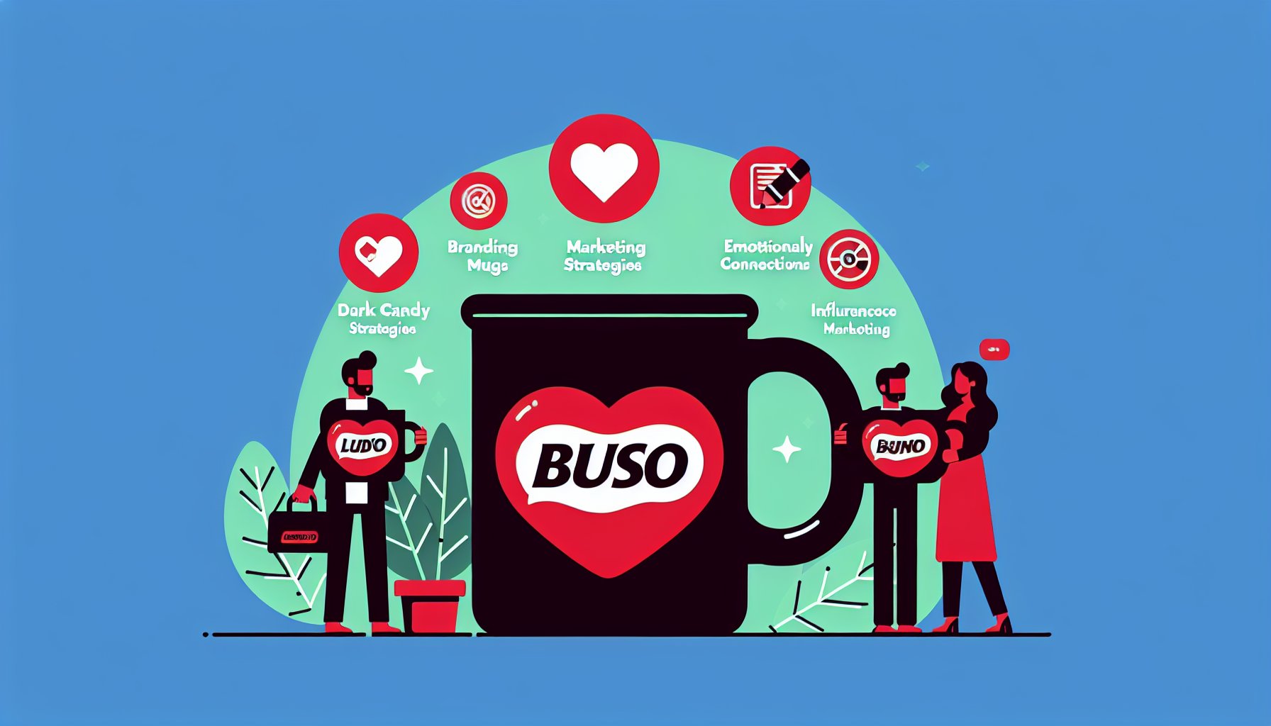 Branded mugs 2025 showcasing effective marketing strategies, emotional connections, sustainability, and influencer marketing.
