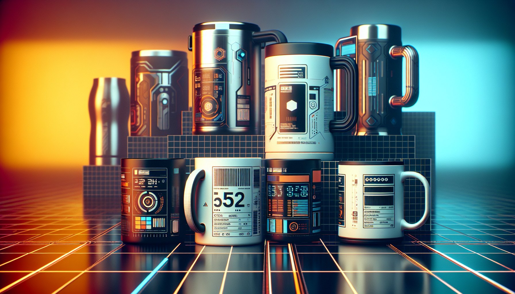 Branded mugs made from sustainable materials like ceramic and stainless steel for eco-friendly durability in 2025.