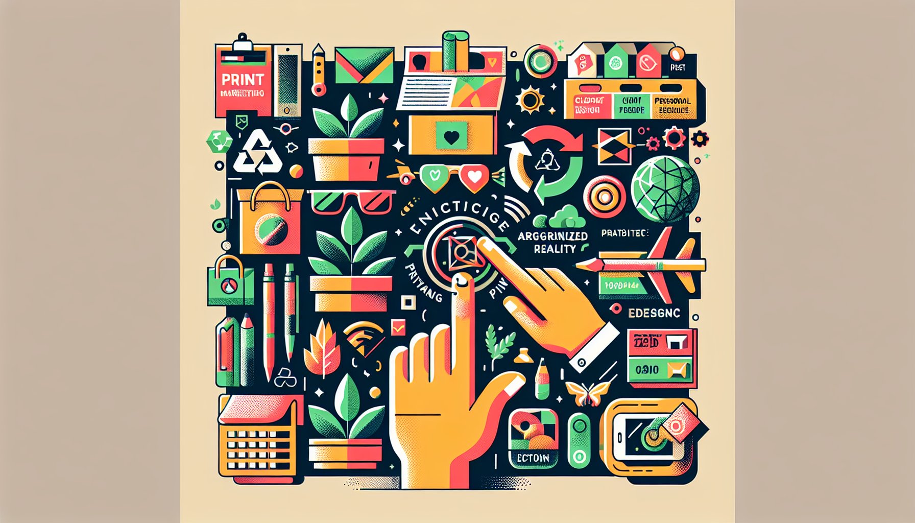 Five print marketing strategies for 2025: tactile engagement, eco-friendly practices, personalized experiences, and AR integration.