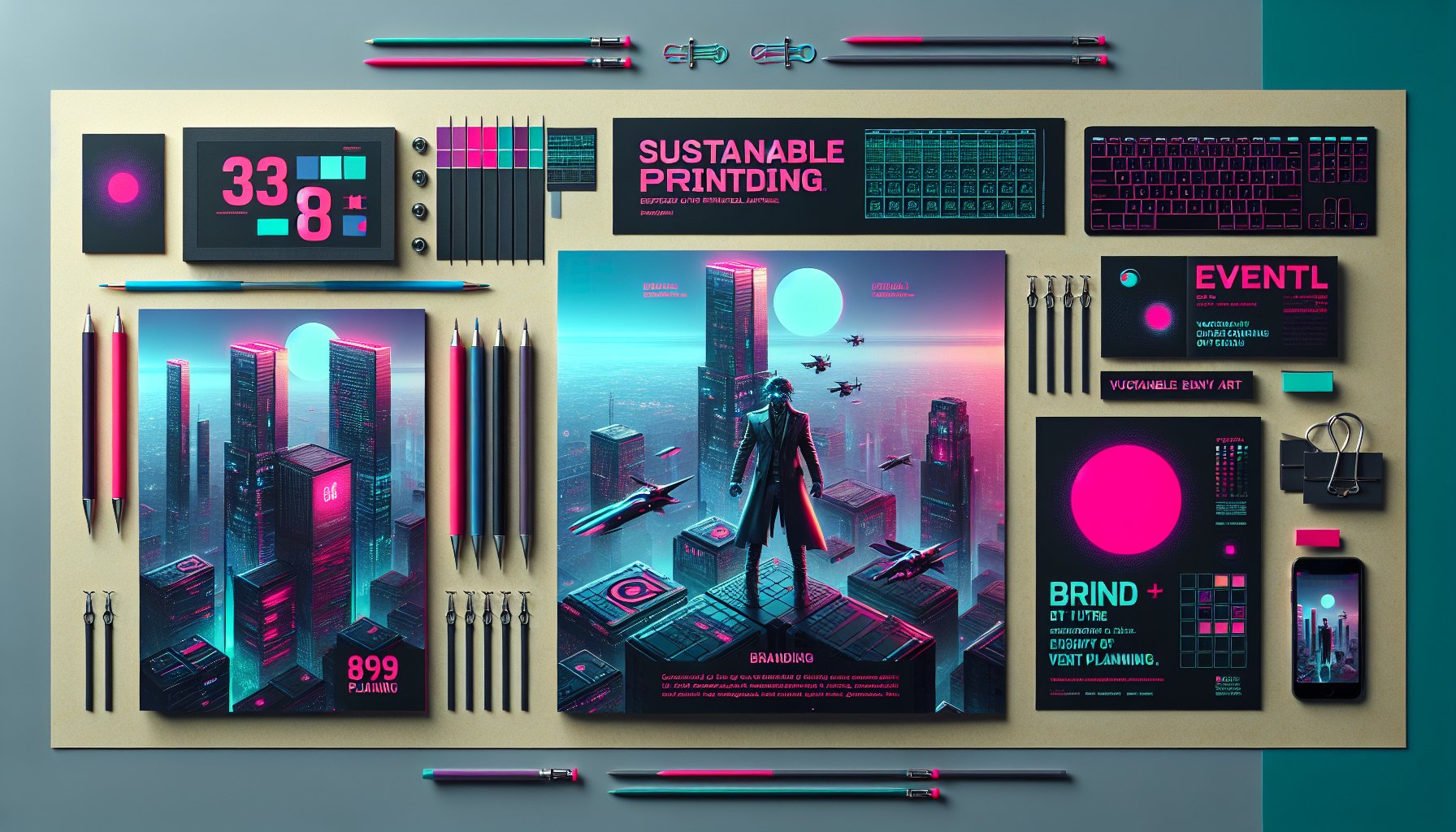 15 essential printed materials for event planning in 2025, featuring sustainable brochures, tactile invitations, and branding programs.