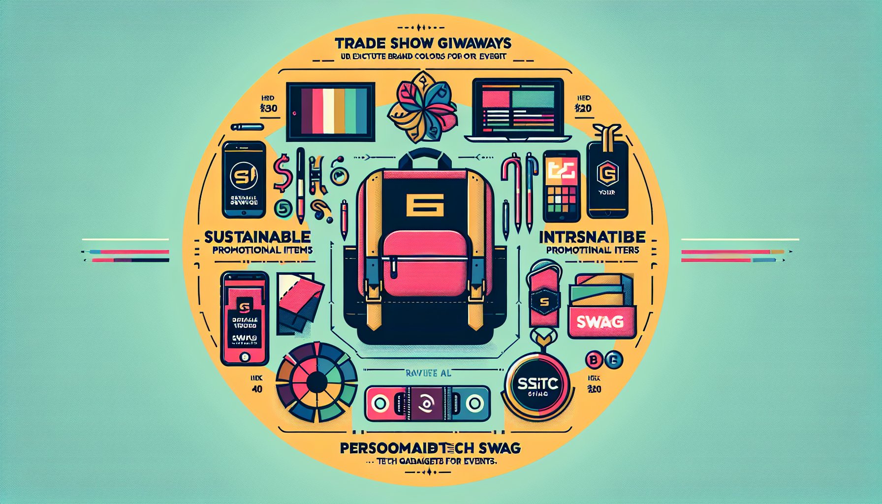 15 innovative trade show giveaway ideas including sustainable items, interactive swag, personalized gifts, and tech gadgets.