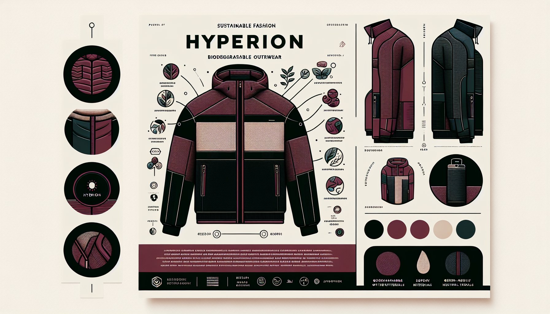Hyperion Jacket showcases sustainable, biodegradable materials in eco-friendly, gender-neutral outerwear for 2025.
