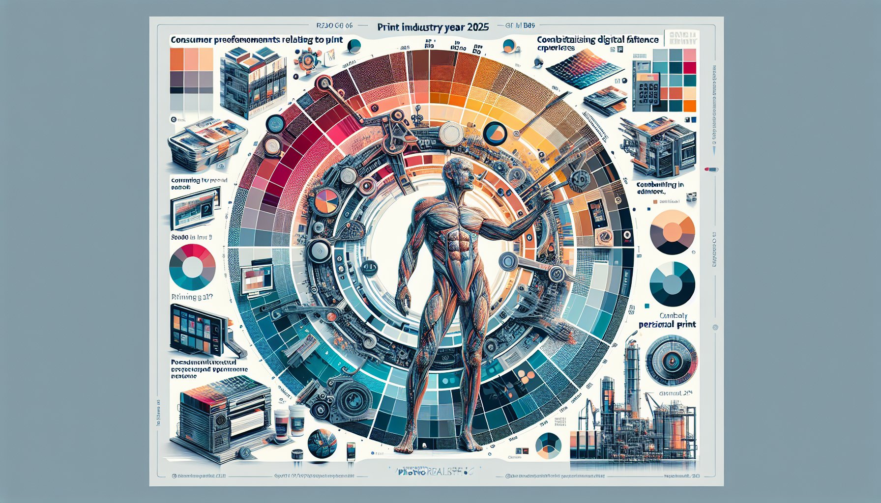 Graph showcasing 2025 trends in consumer preferences for sustainable, personalized print amidst digital fatigue in the print industry.