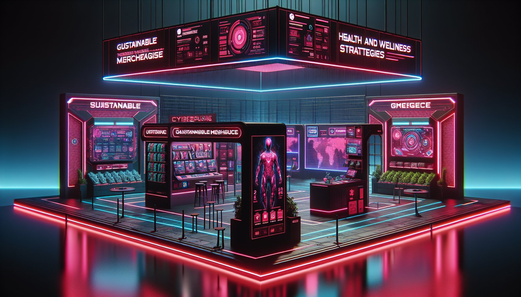 Trendy trade show giveaways for tech companies: interactive experiences, sustainable merchandise, gamification, and health tech.