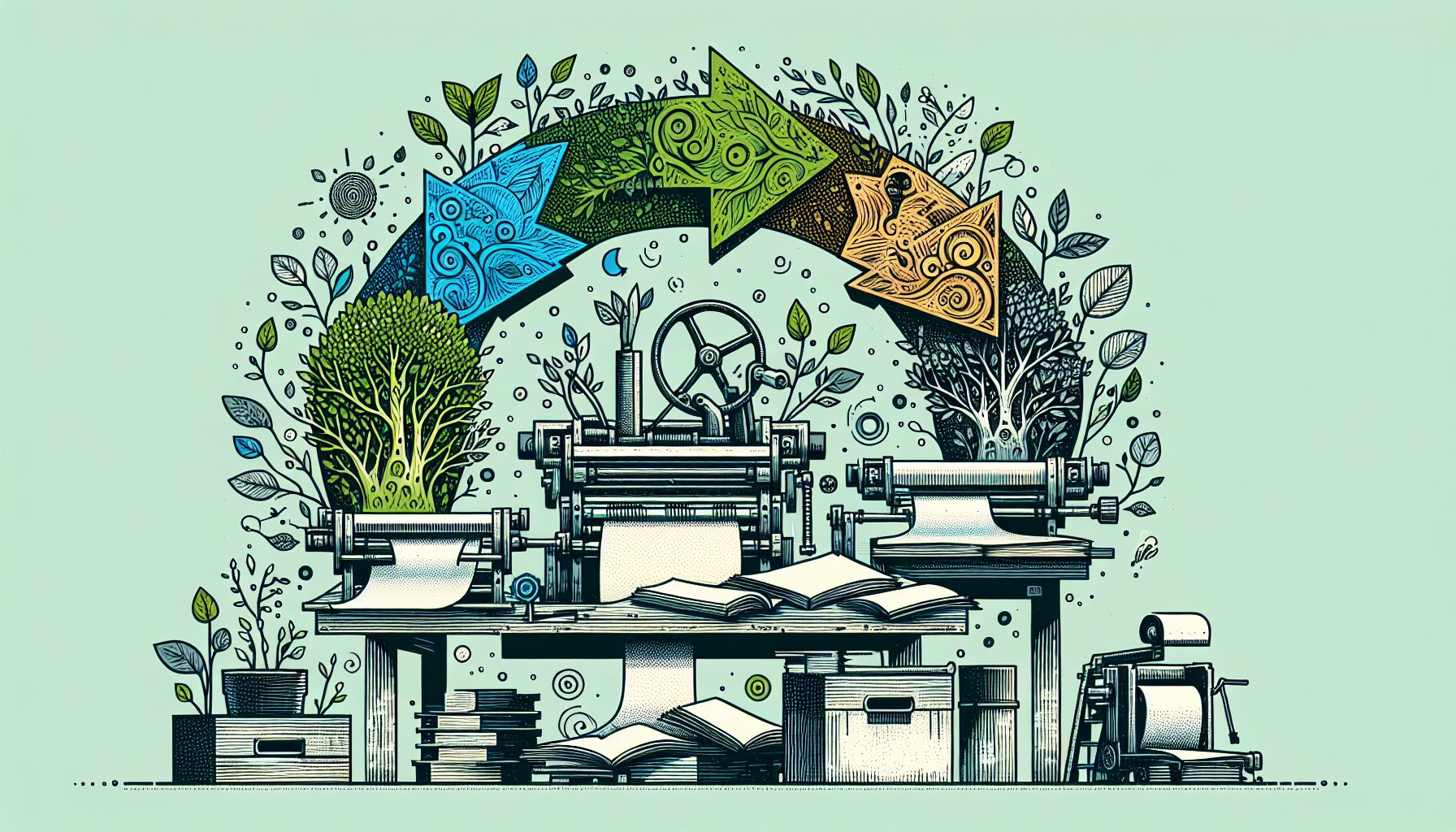 Guide to choosing a print service provider, focusing on managed print services, eco-friendly options, and brand identity.