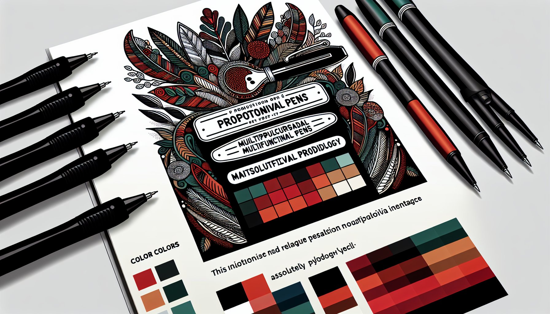 Guide to selecting promotional pens for brand identity, featuring eco-friendly options, color psychology, and multifunctional designs.