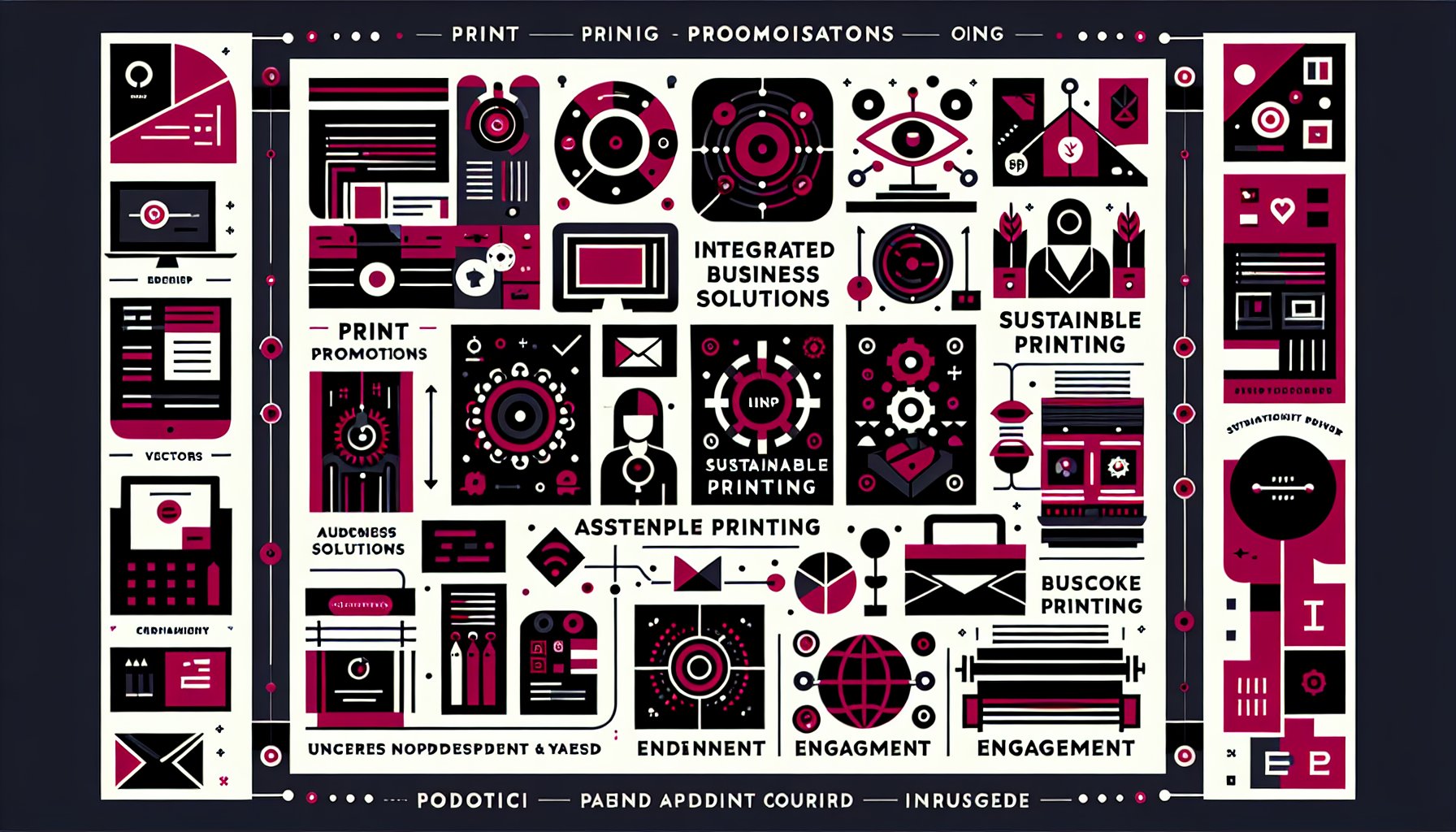 Engaging print promotions using sustainable solutions for bespoke materials that enhance audience engagement.