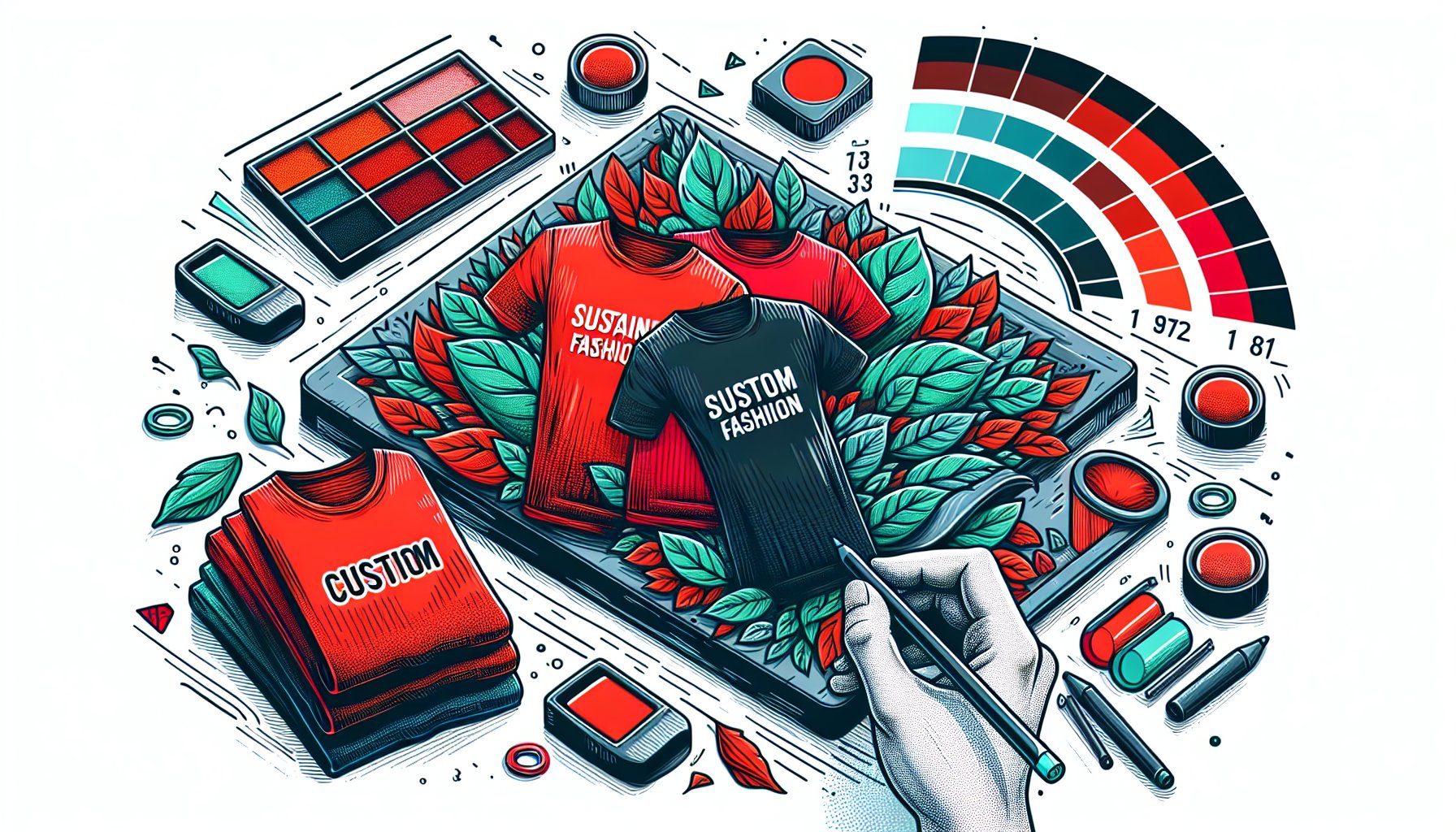 Custom t-shirts for brand promotion in 2025: leveraging sustainable fashion, color psychology, and social media marketing.