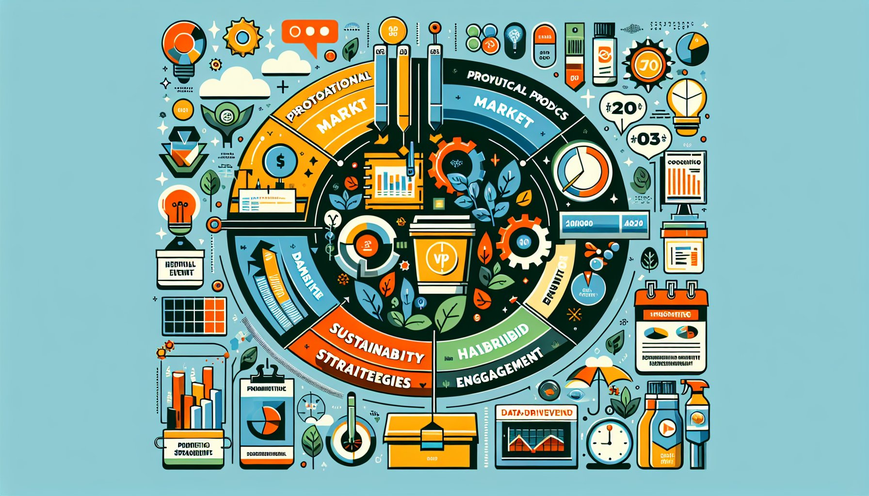 Virtual events shaping the 2025 promotional products market with a focus on sustainability, data-driven strategies, and hybrid engagement.