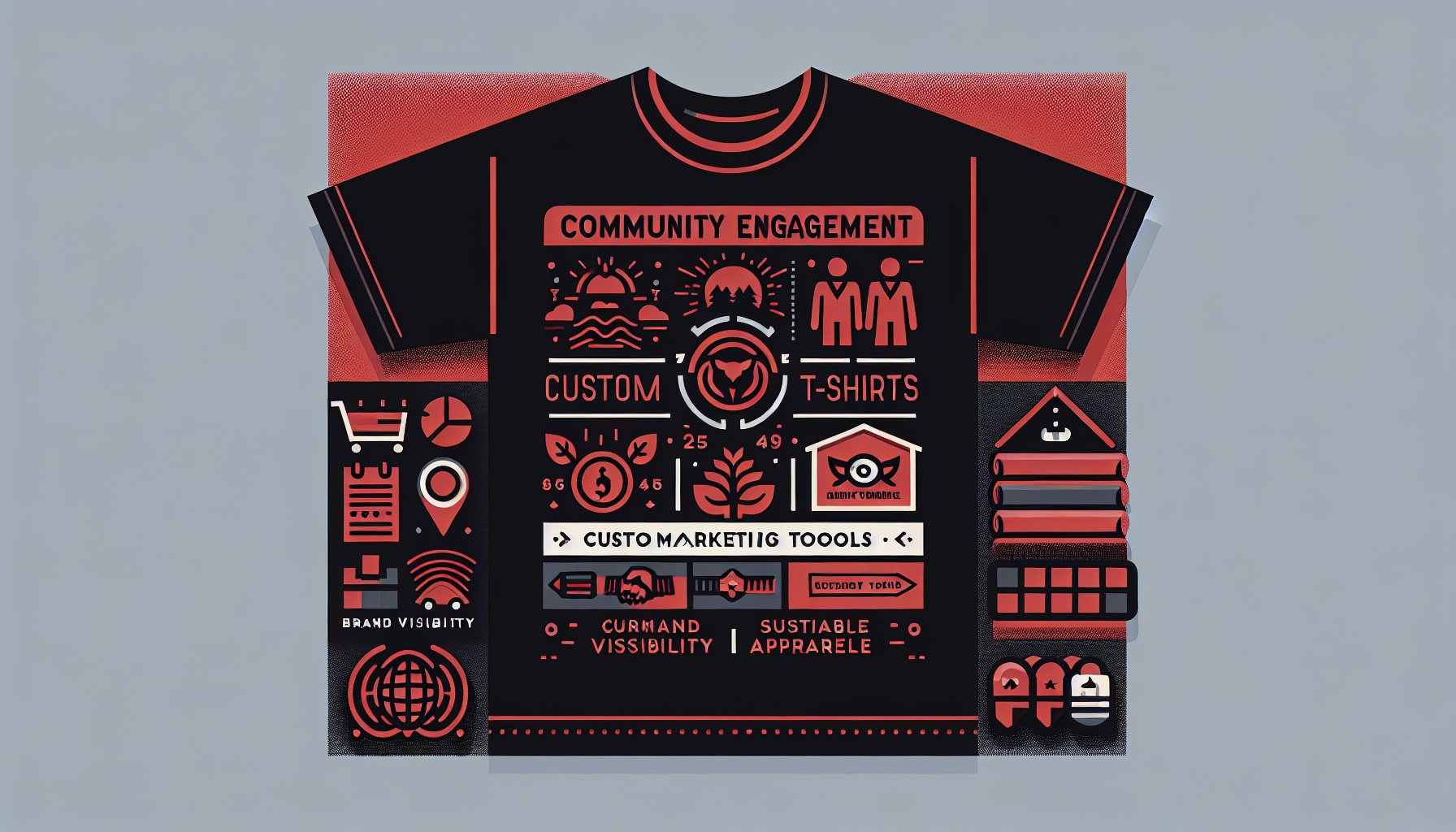 Custom t-shirts boost brand visibility, enhance community engagement, and serve as effective marketing tools for various businesses.