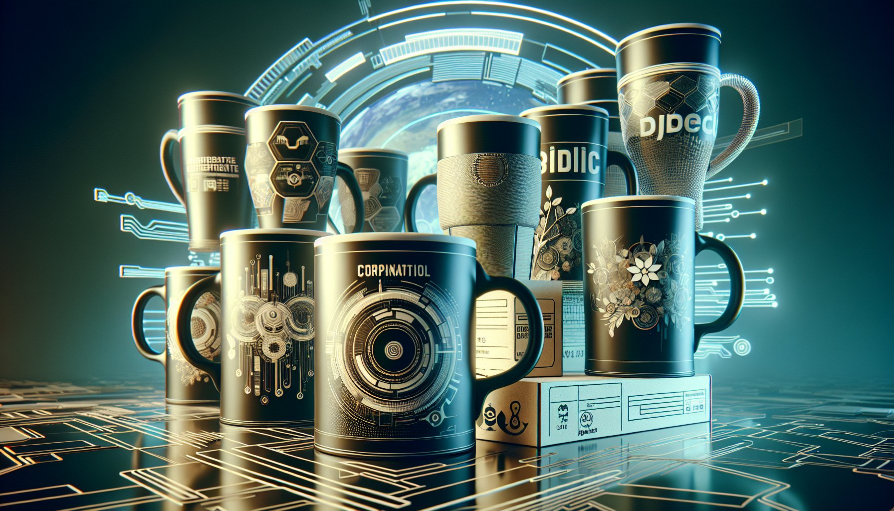 Branded mugs for corporate gifts, featuring eco-friendly materials and quality assurance in unique mug designs.