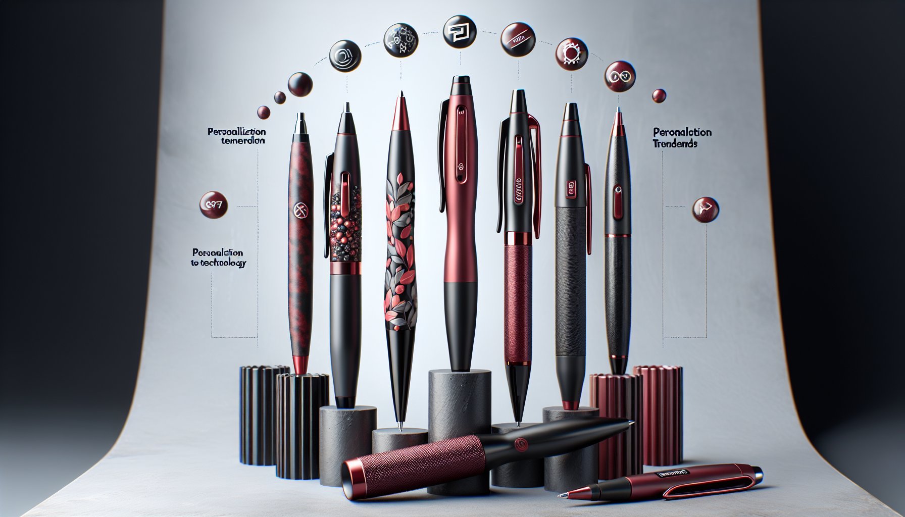 Trends in promotional pens for 2025: eco-friendly materials, personalization, Gen Z marketing, and tech integration insights.