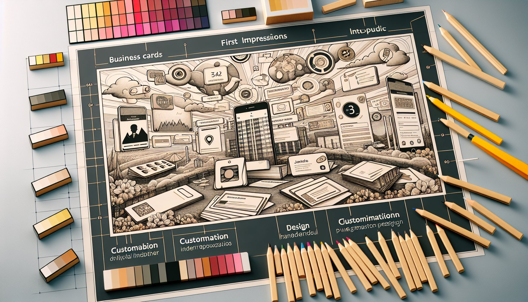 Business card design elements for lasting impressions: customization, functionality, and digital integration.