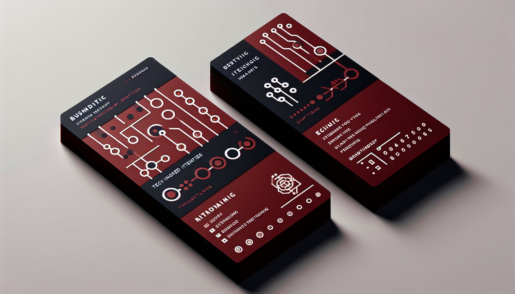 Business card showcasing 2025 features: minimalist design, eco-friendly materials, tech-infused identities, and storytelling.