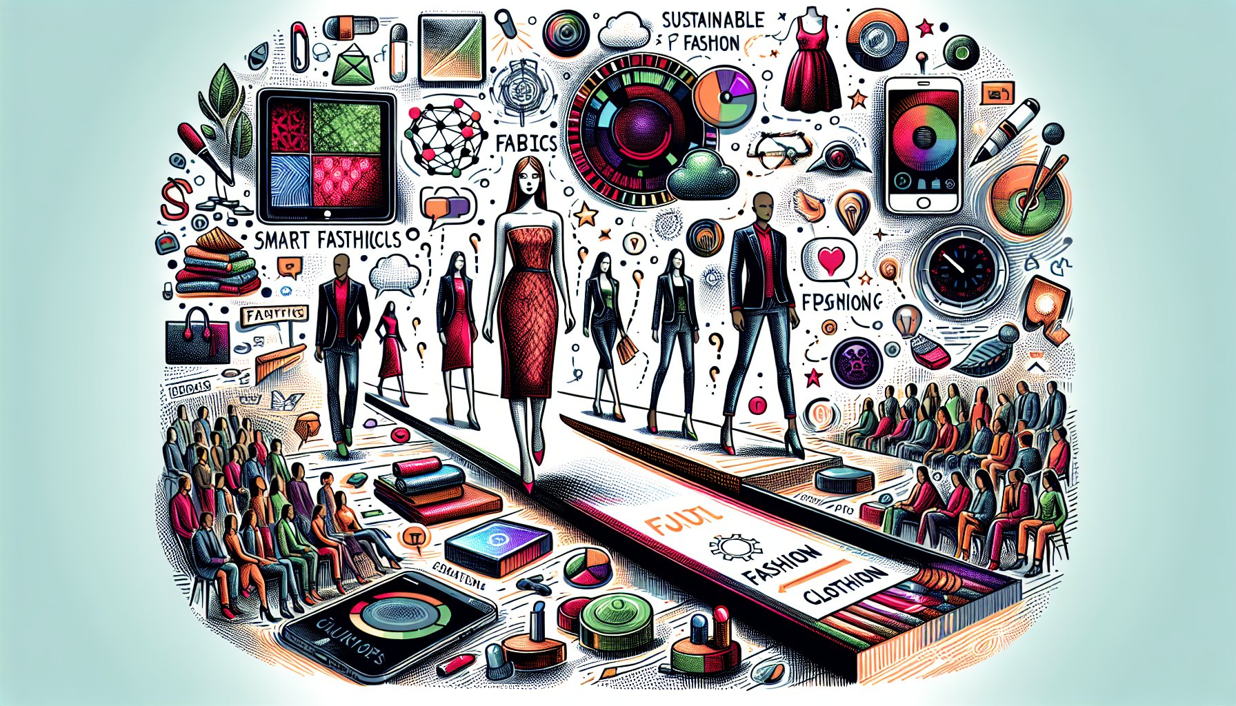 Wearable technology and smart fabrics revolutionize sustainable fashion, enabling personalized clothing and digital fashion shows.