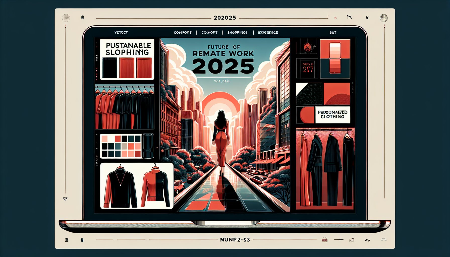 Remote work fashion in 2025 blends comfort and chic with sustainable apparel, personalized clothing, and virtual shopping experiences.