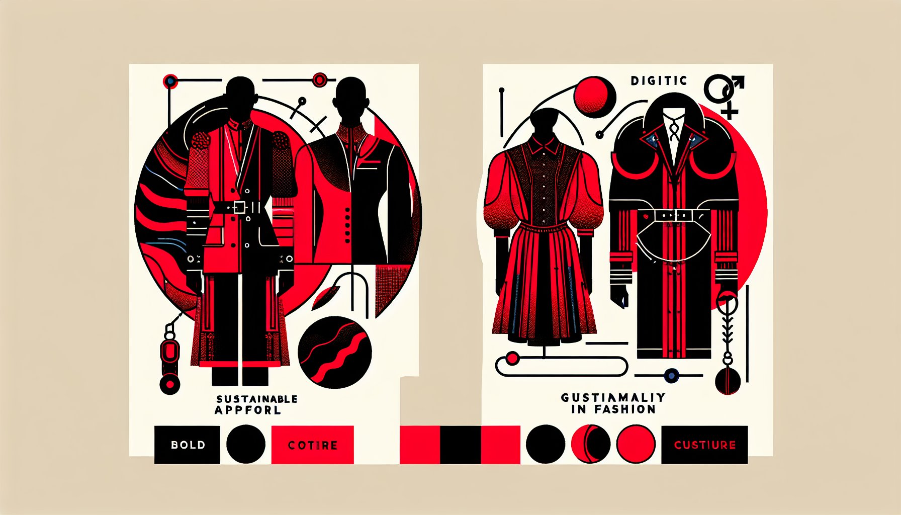 Bold fashion trends showcase sustainable apparel, maximalism, digital couture, and gender fluidity for 2025's design statements.