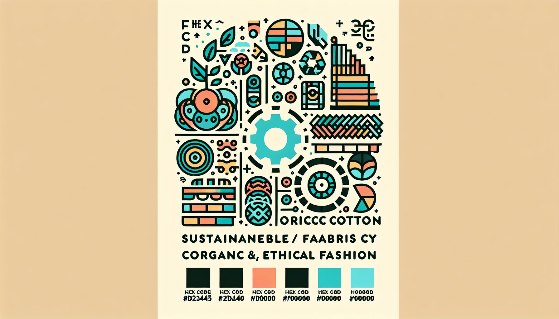 Sustainable apparel featuring eco-friendly fabrics like organic cotton, promoting ethical fashion and a circular economy.