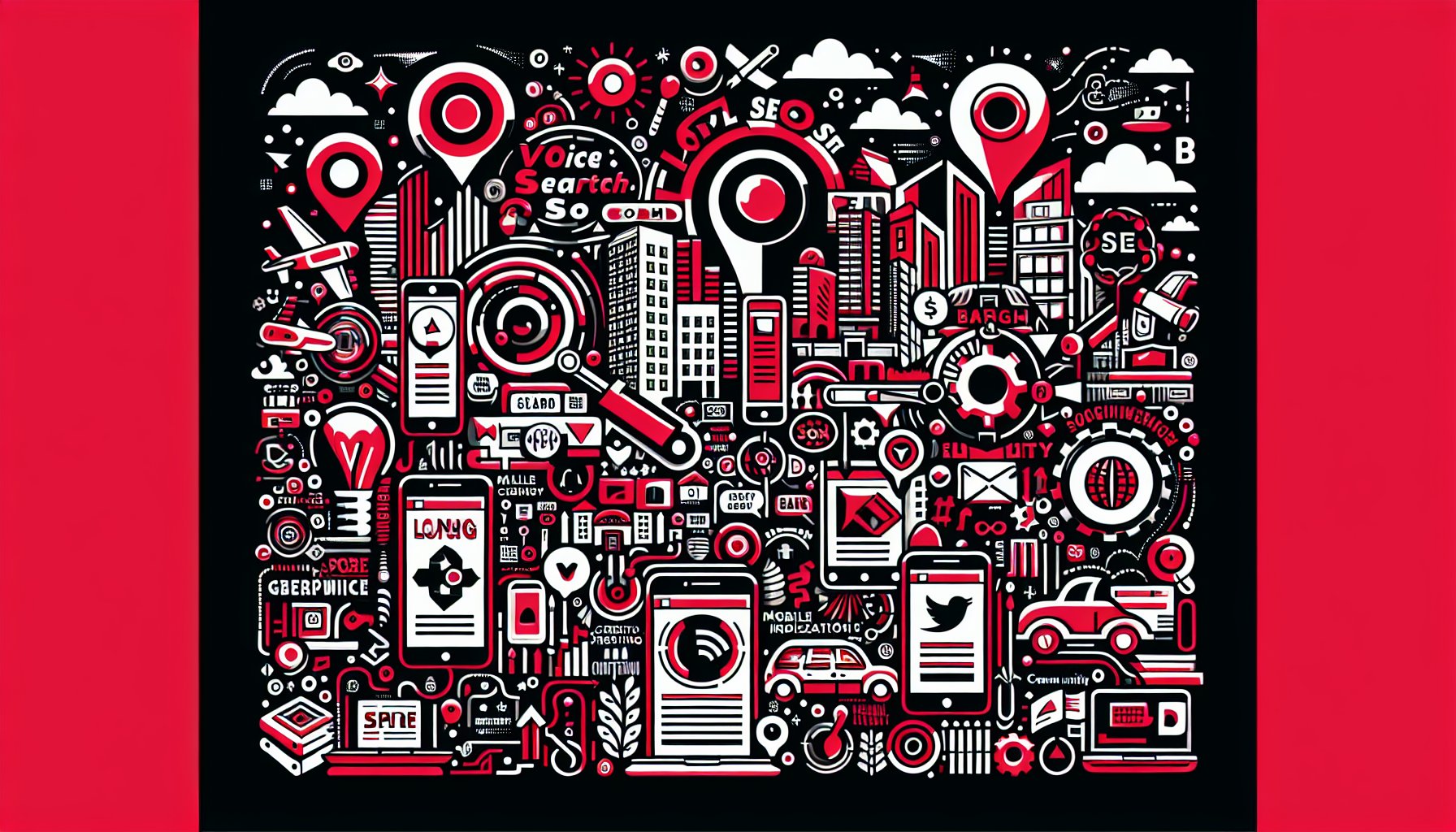 Local SEO strategies for 2025: voice search optimization, mobile-first indexing, community content, and social media engagement.