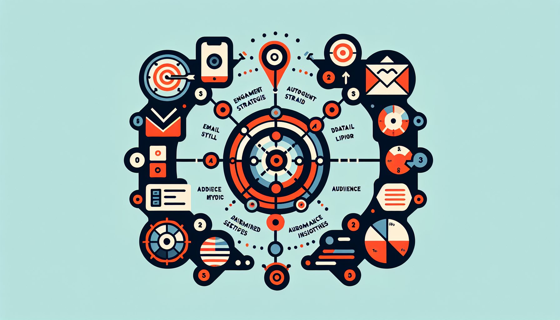 Email marketing services showcasing engagement strategies, automated workflows, data-driven insights, and audience segmentation.