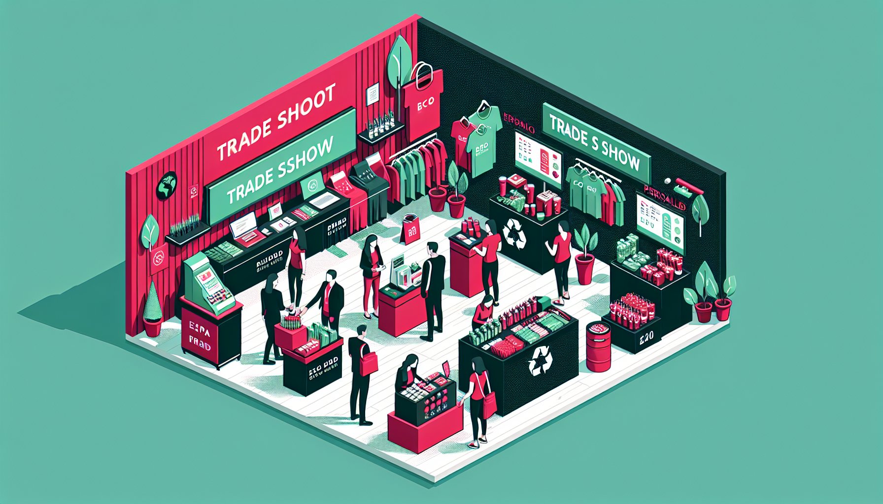 Top 10 trade show giveaway ideas featuring eco-friendly swag, interactive experiences, and personalized promotional items.