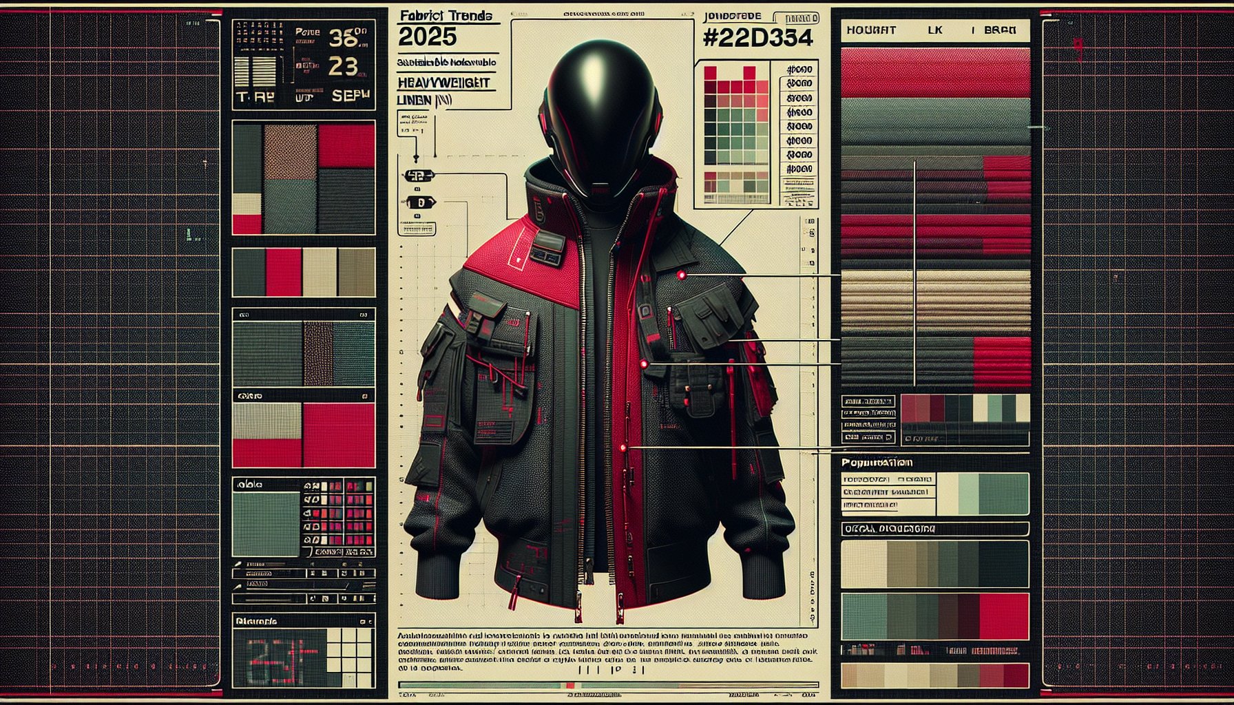 Jacket fabric trends 2025: explore sustainable heavyweight linen and the debate between natural vs synthetic materials.