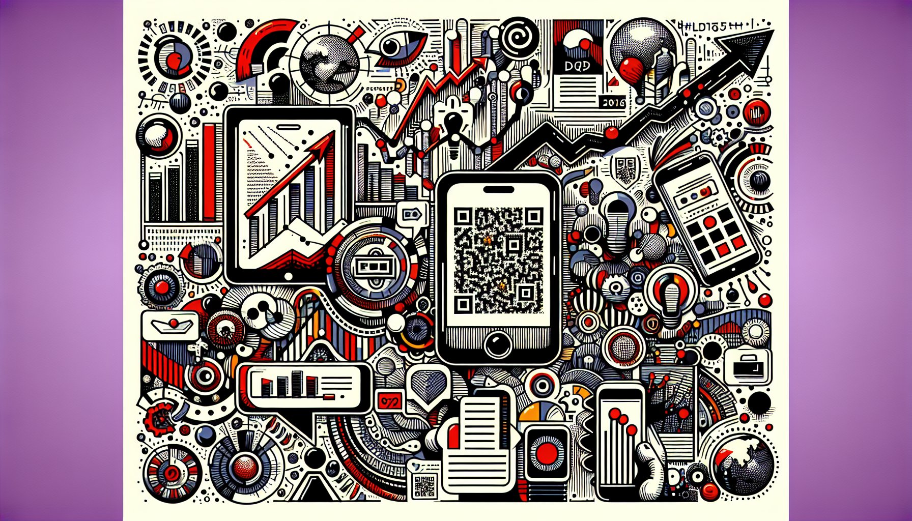 Infographic on measuring print marketing success with response rates, conversion metrics, QR code integration, and engagement strategies.
