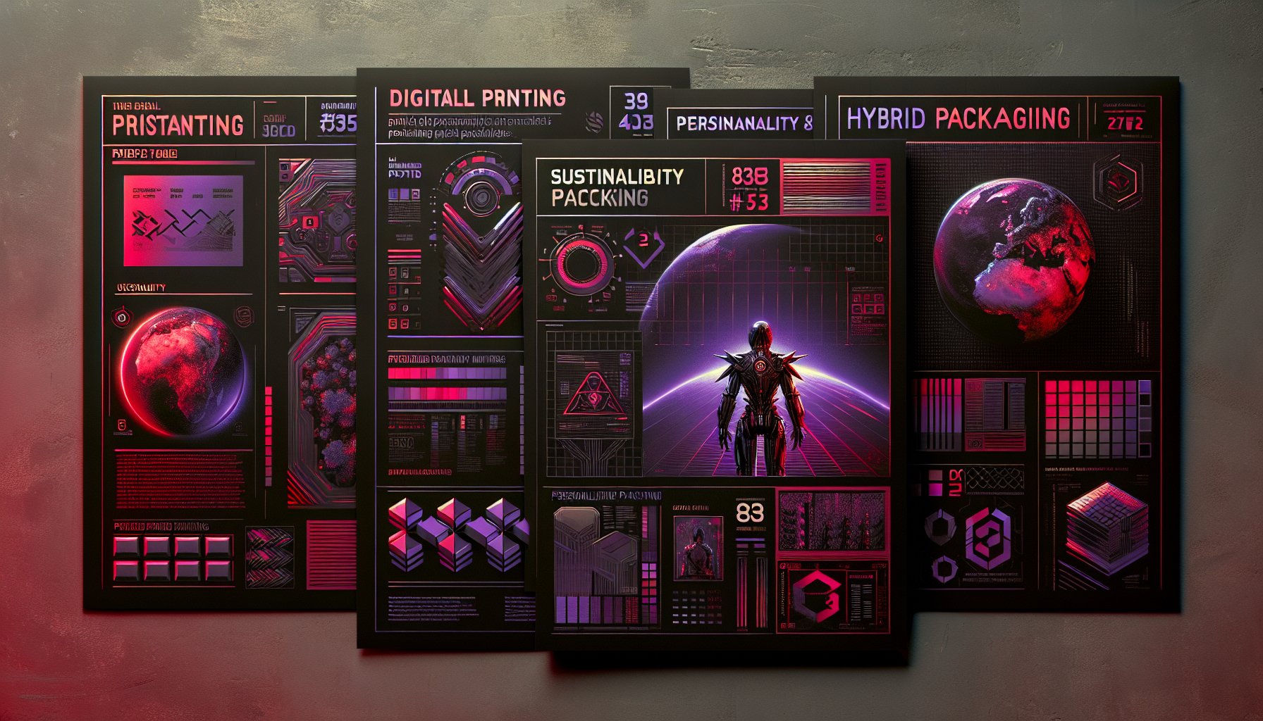 Printed materials in 2025 focus on sustainability, personalized packaging, and hybrid print-digital strategies with advanced technologies.