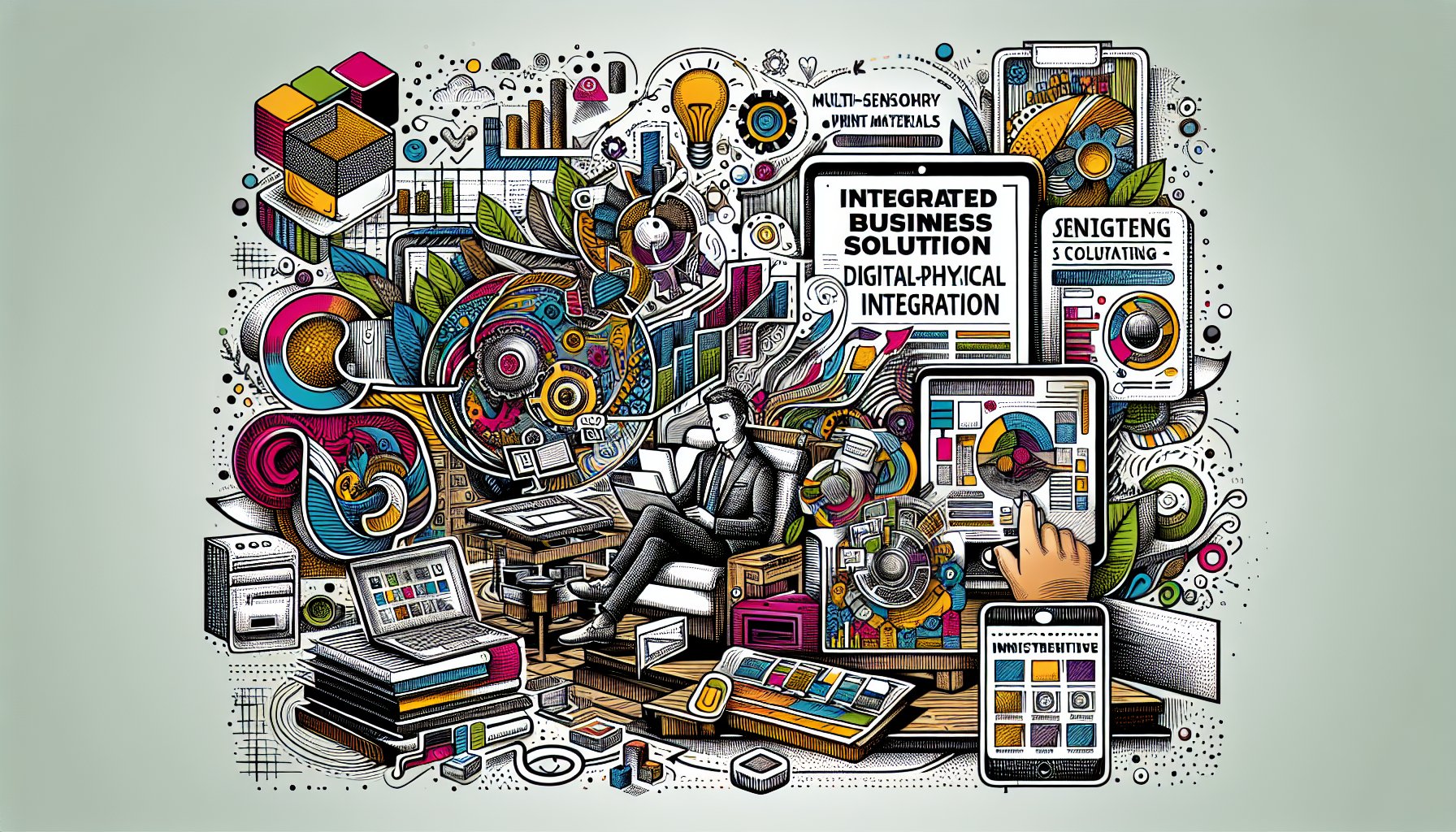 Innovative multi-sensory print materials enhance customer engagement through eco-friendly, integrated business solutions.