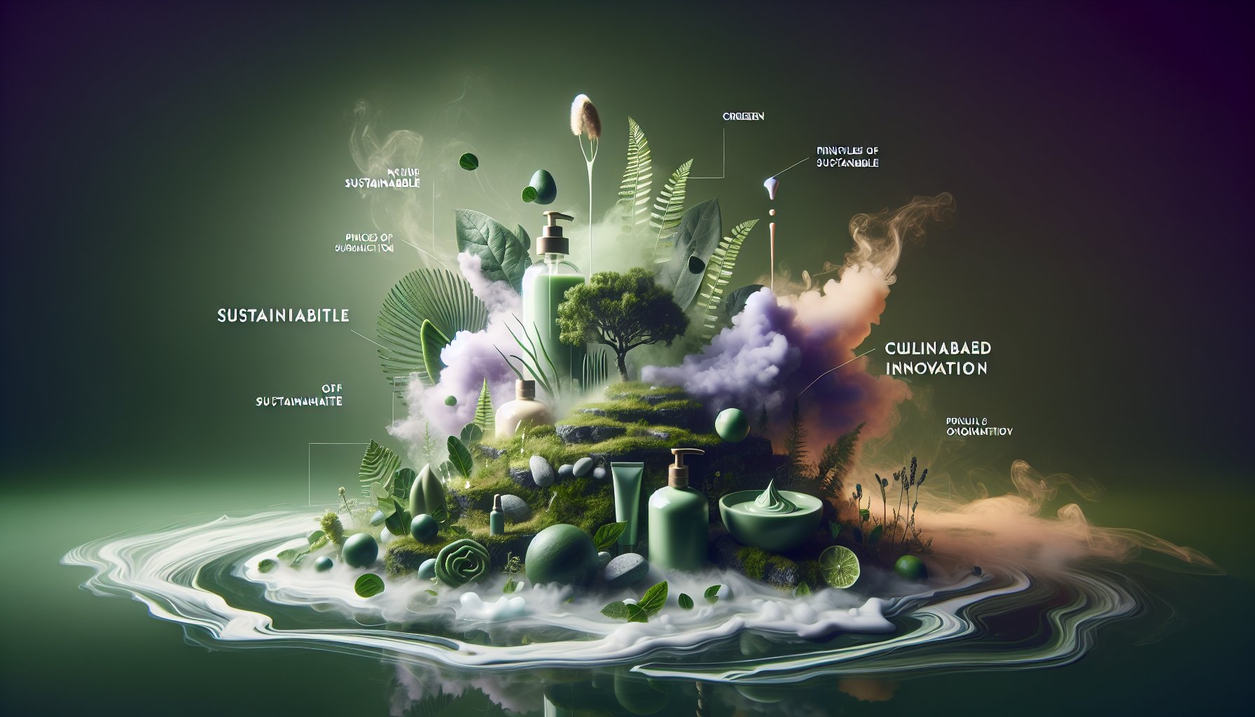 Green creams featuring Island Mist, plant-based skincare, and sustainable ingredients for culinary innovation.