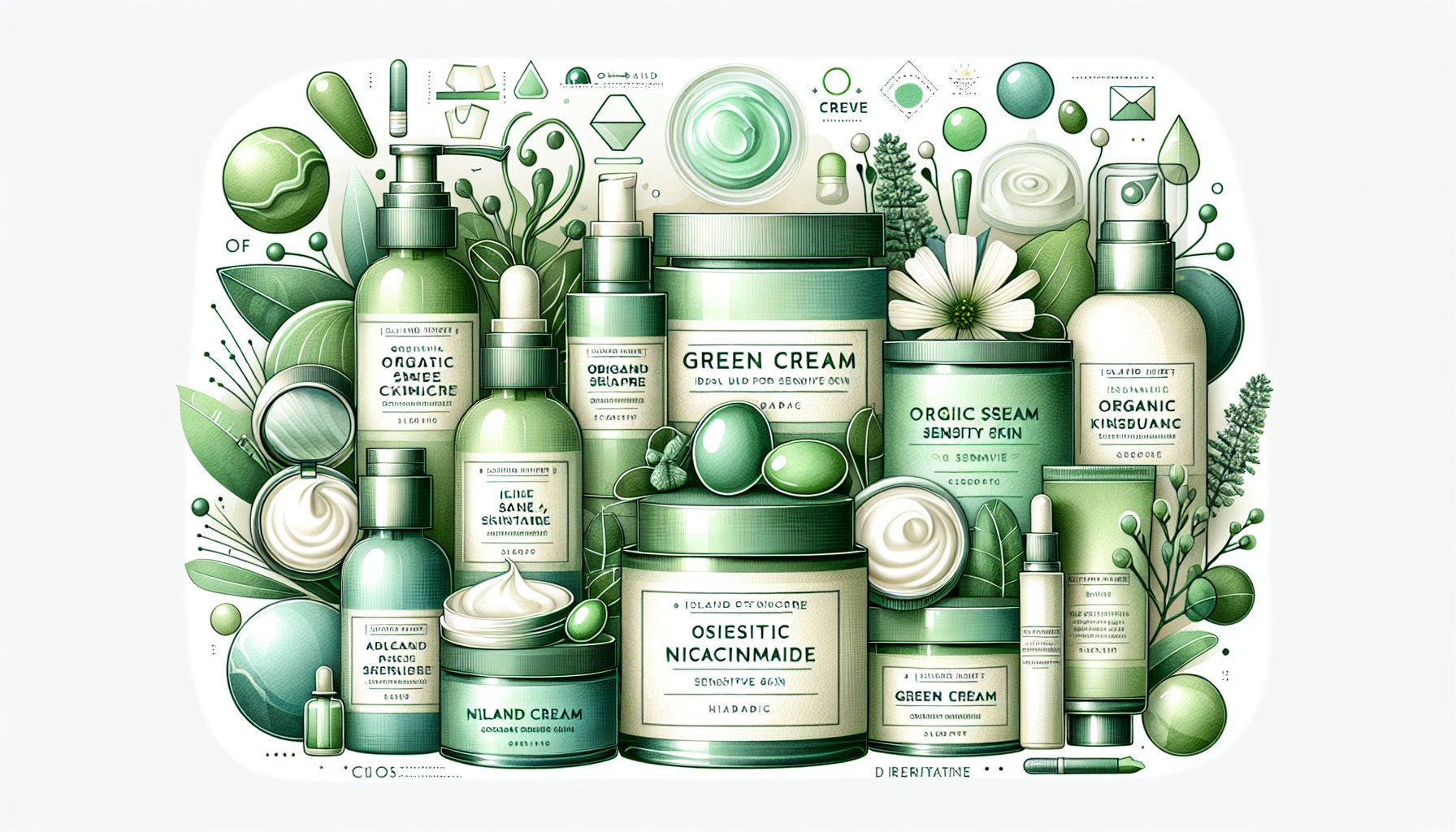 Green Cream review: safe for sensitive skin with organic ingredients like niacinamide from Island Mist skincare.