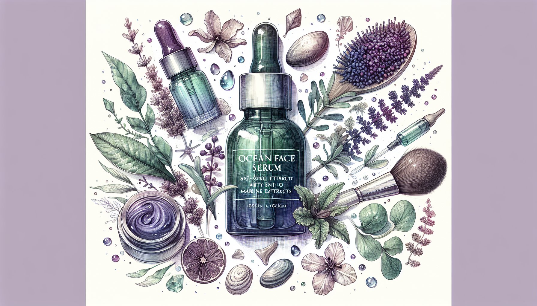 Ocean Face Serum with marine extracts offers anti-aging hydration and eco-conscious beauty benefits for radiant skin.