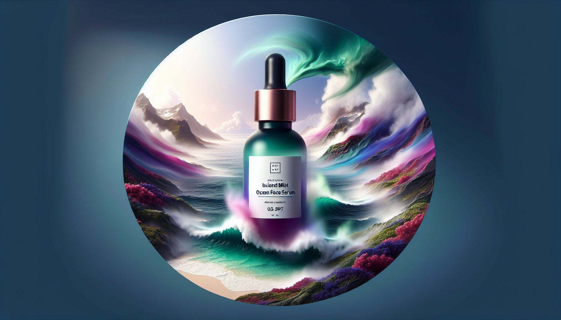 Step-by-step guide to using Island Mist Ocean Face Serum for a radiant glow with sustainable, ocean-inspired skincare.