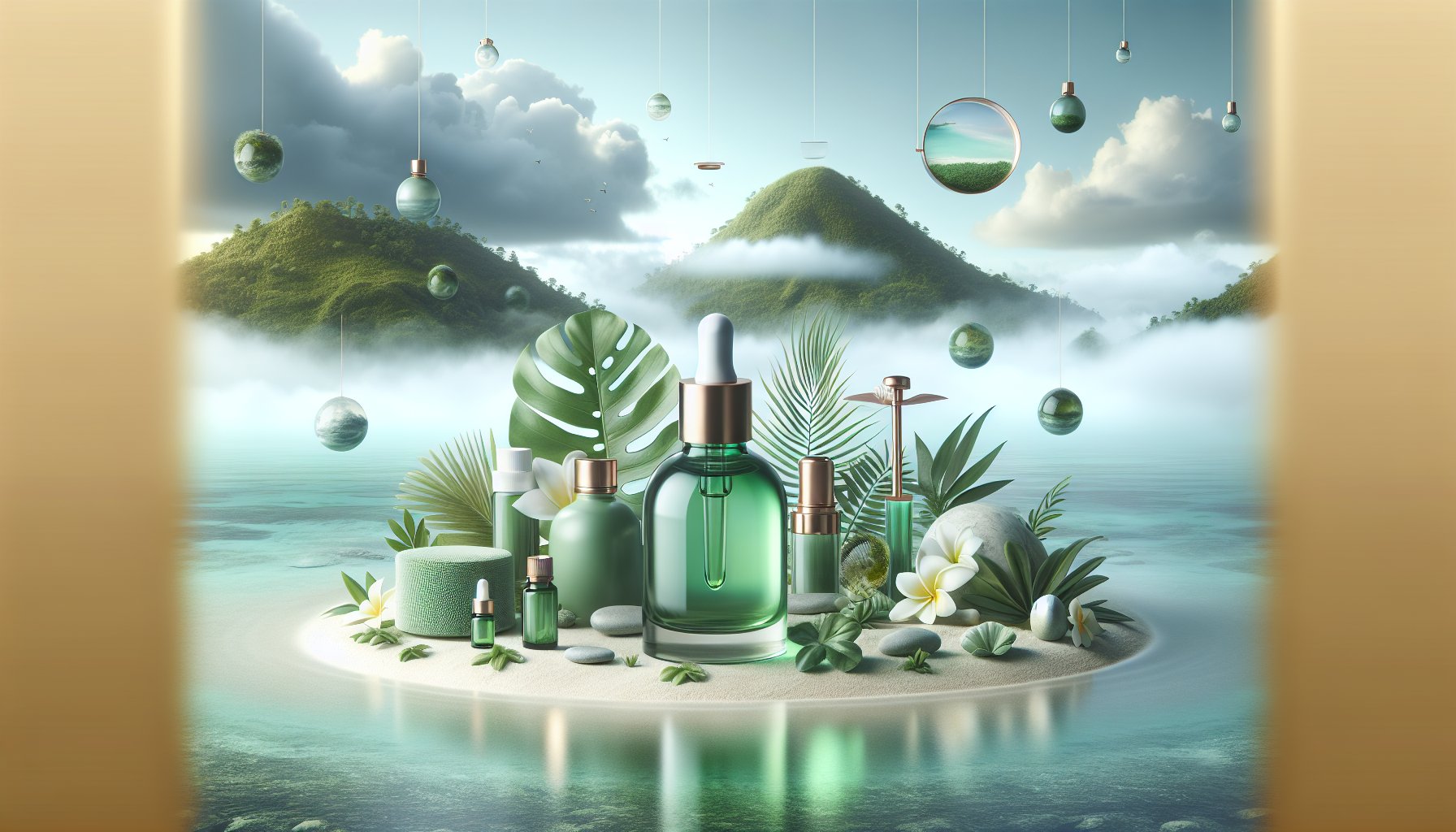 Green face serum review: Island Mist's eco-friendly skincare product promotes sustainable beauty and natural skincare benefits.
