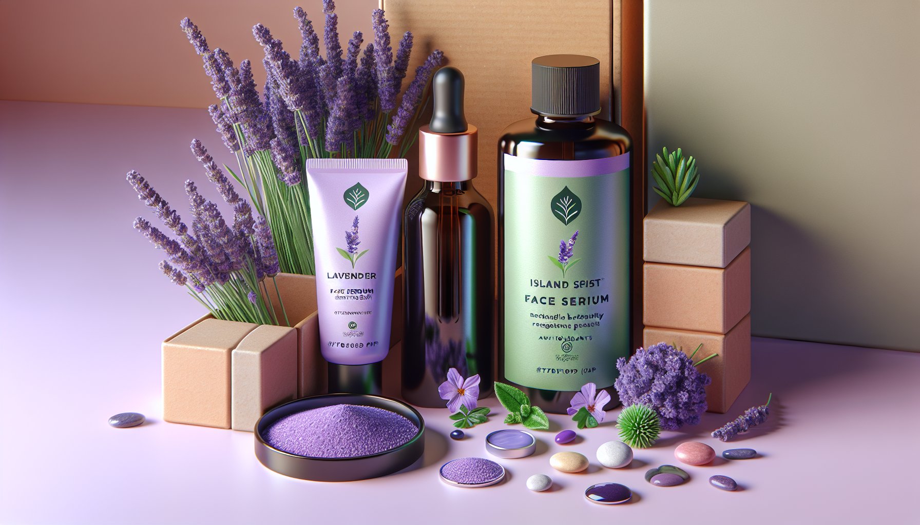 Guide to selecting Island Mist lavender face serum for sensitive skin, featuring antioxidants and sustainable beauty tips.