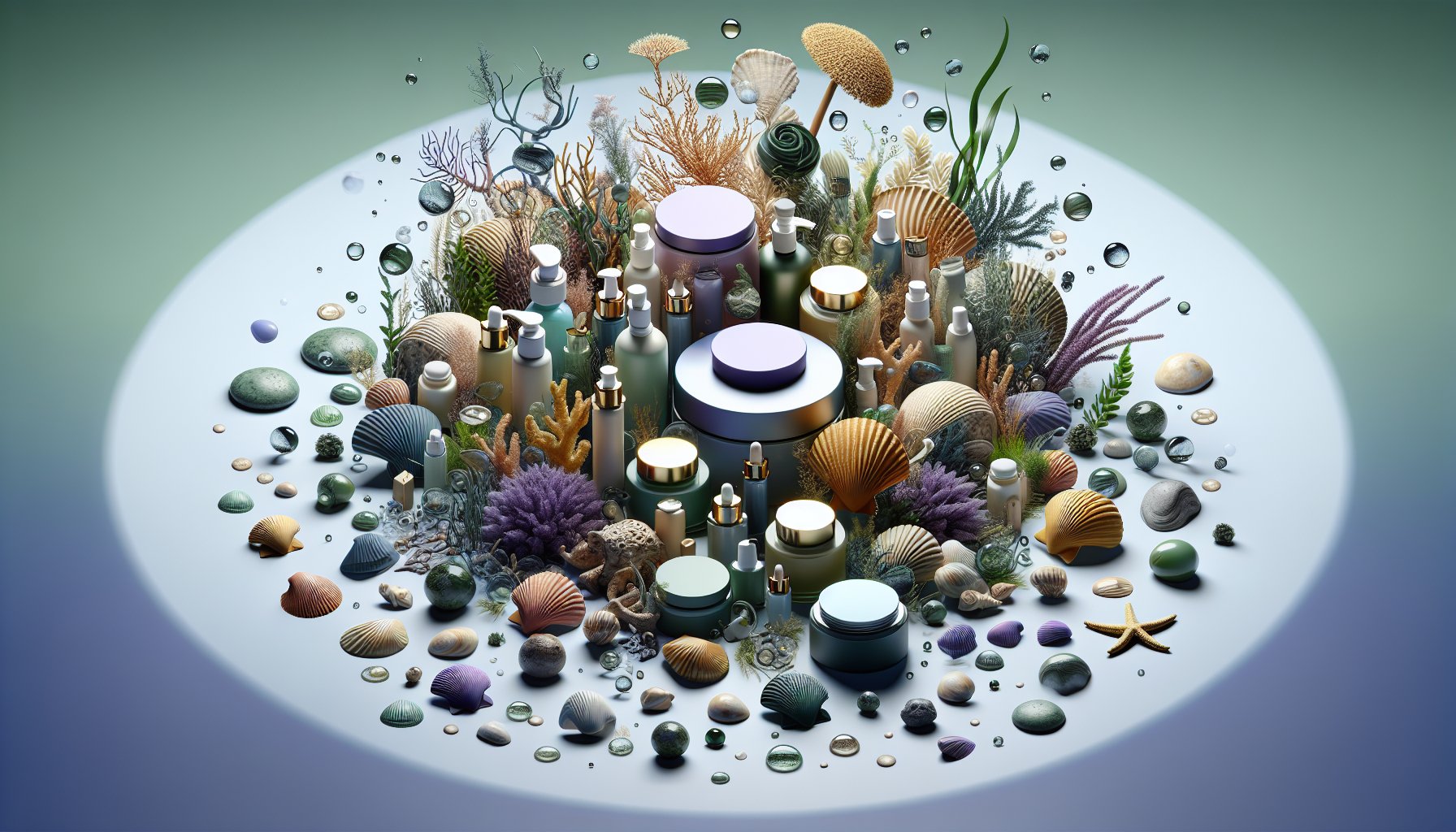 Ocean facial masks with seaweed and marine collagen for radiant skin and sustainable beauty rituals.