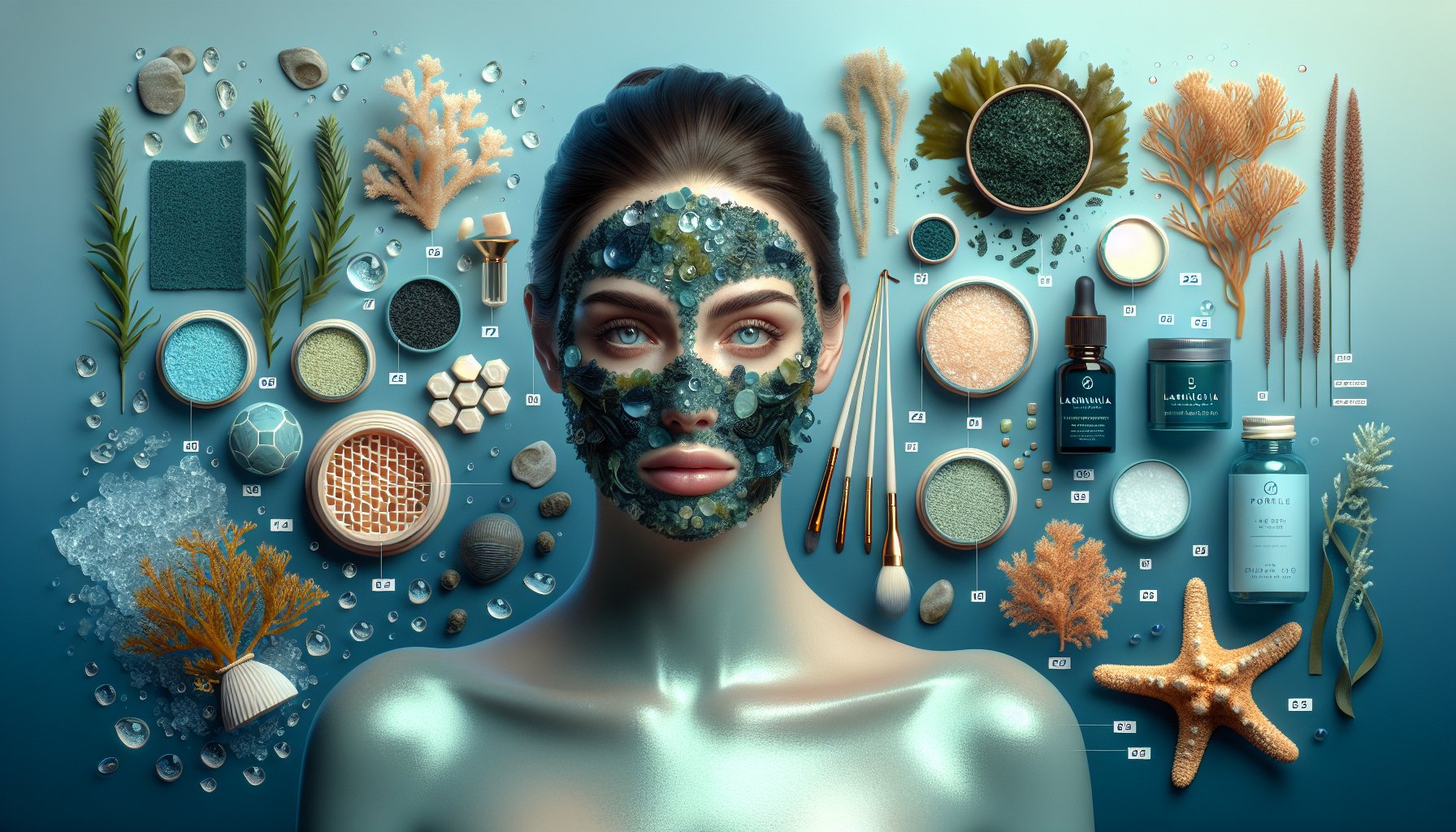Ocean facial masks and scrubs with Laminaria Digitata enhance marine skincare and promote sustainable beauty practices.