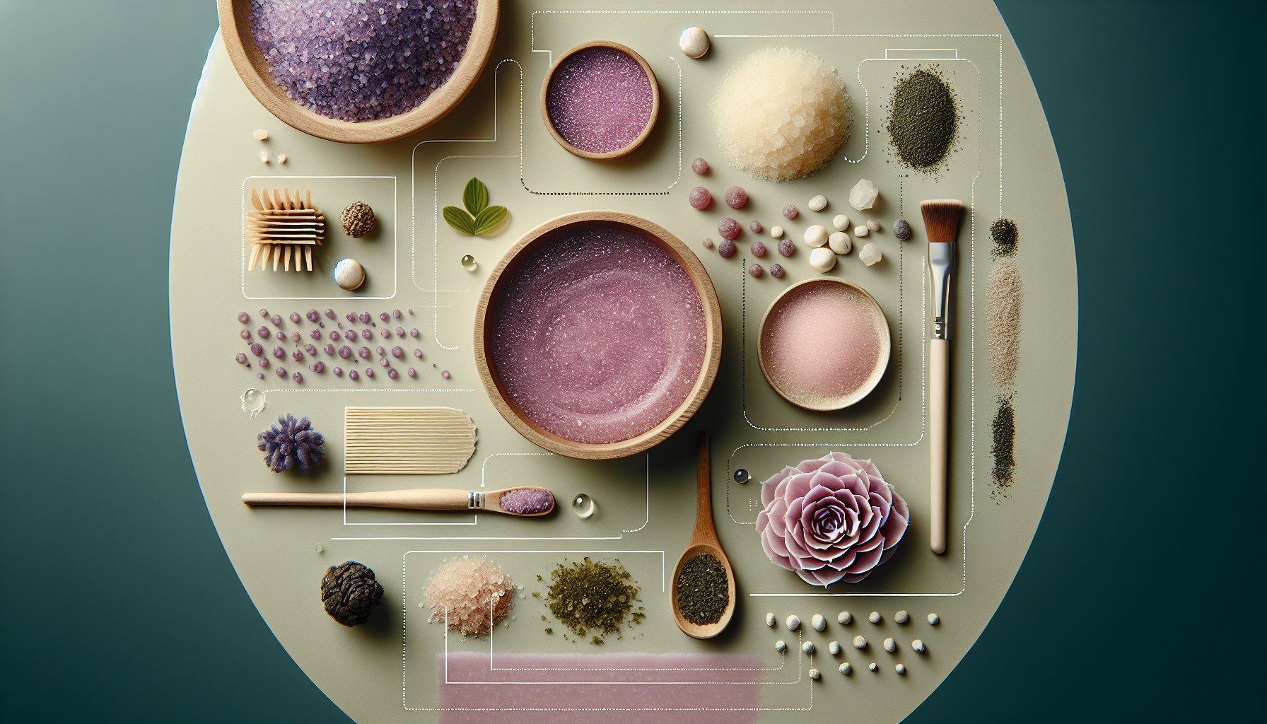 Cleansing facial grains as natural exfoliants for a mindful skincare routine and sustainable beauty.