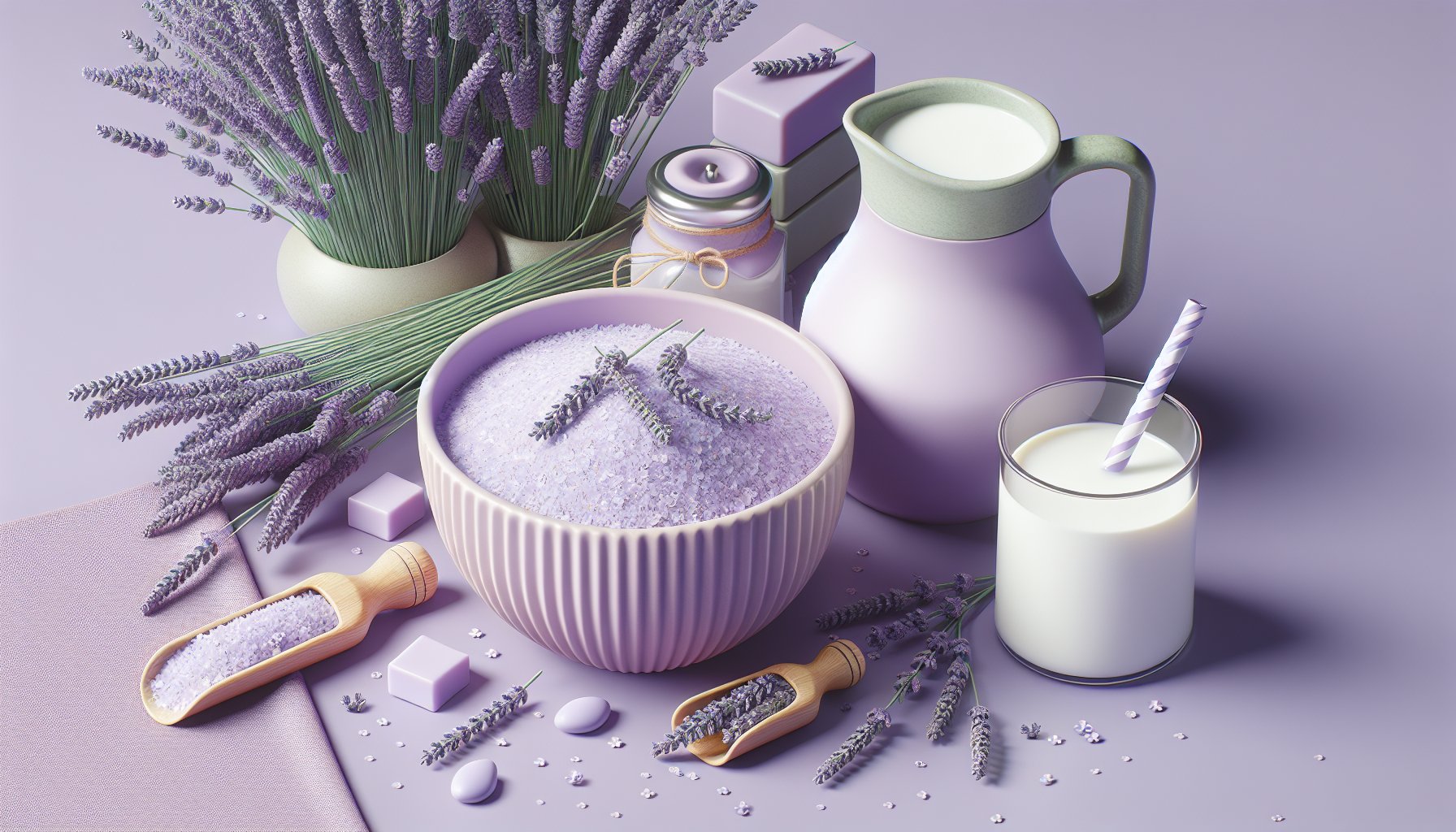 DIY lavender milk mask recipe for glowing skin, featuring natural beauty remedies and eco-friendly skincare tips.